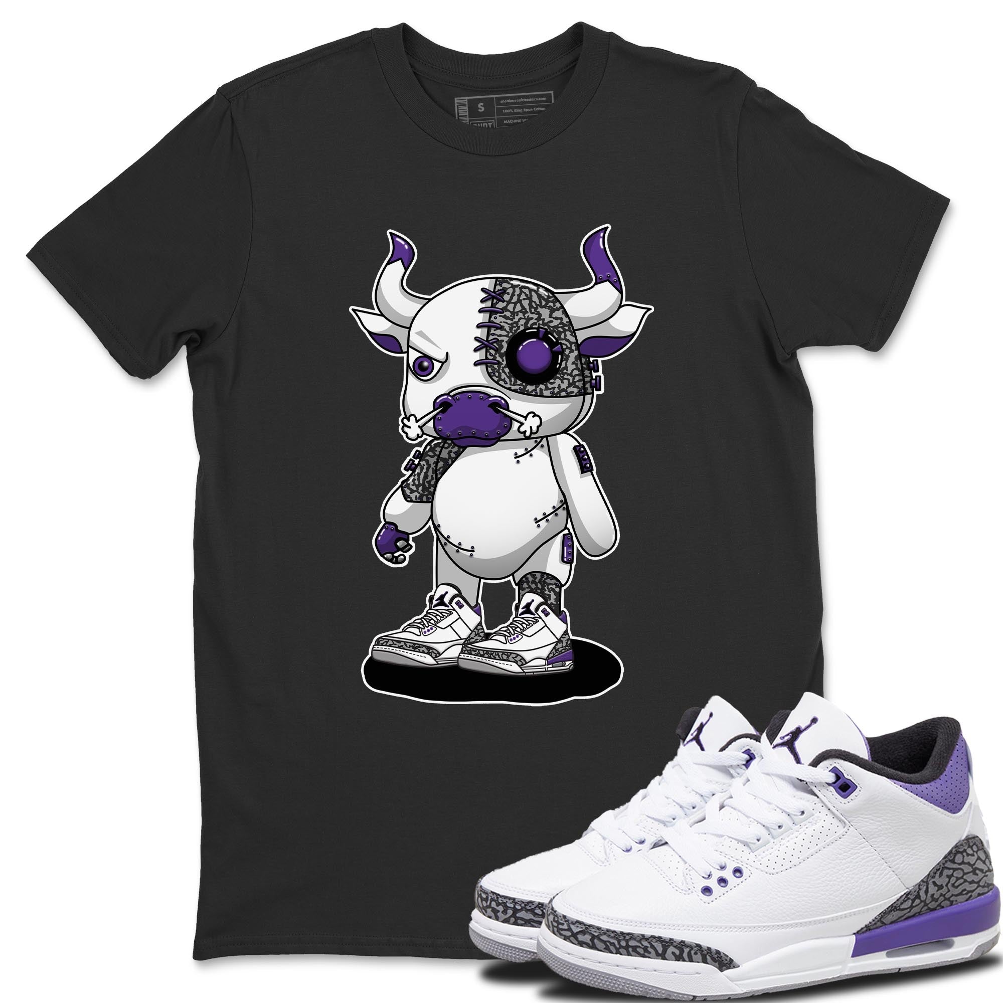 Cyborg Bull Unisex Tops - Air Jordan 3 Dark Iris