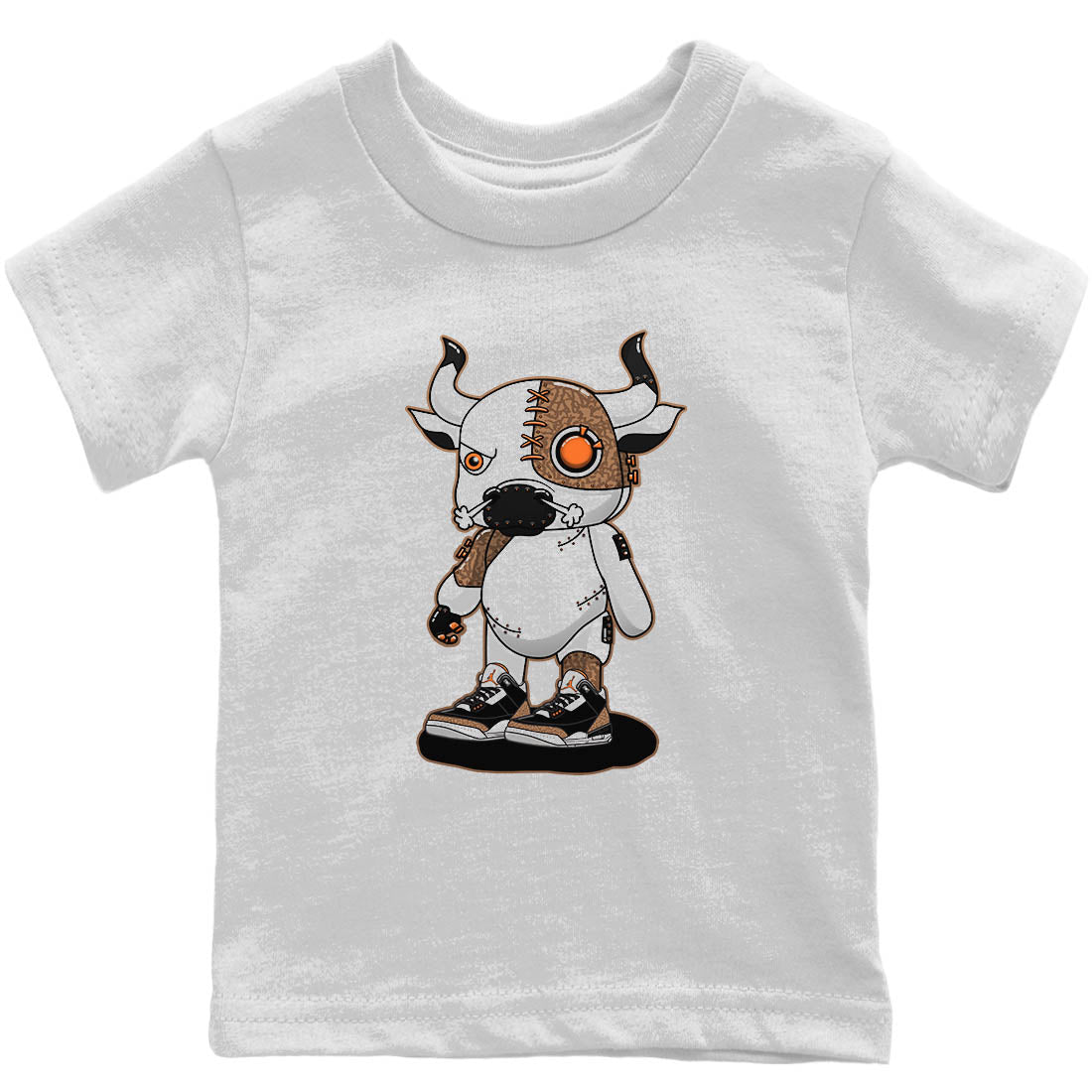 Cyborg Bull Kids Tops - Air Jordan 3 Desert Elephant