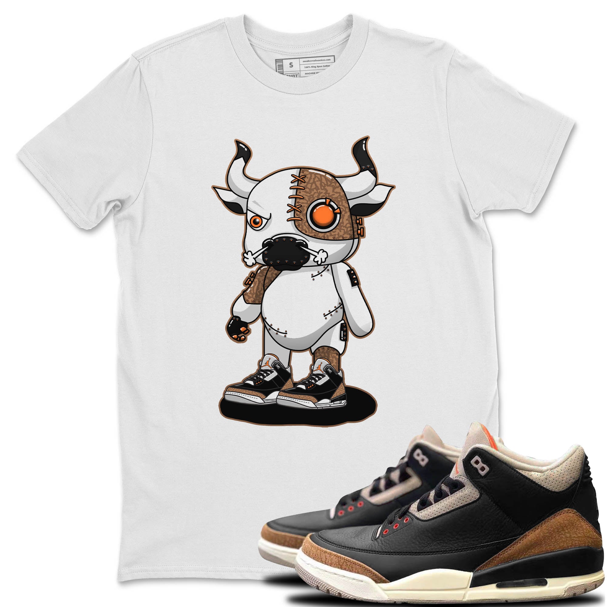 Cyborg Bull Unisex Tops - Air Jordan 3 Desert Elephant