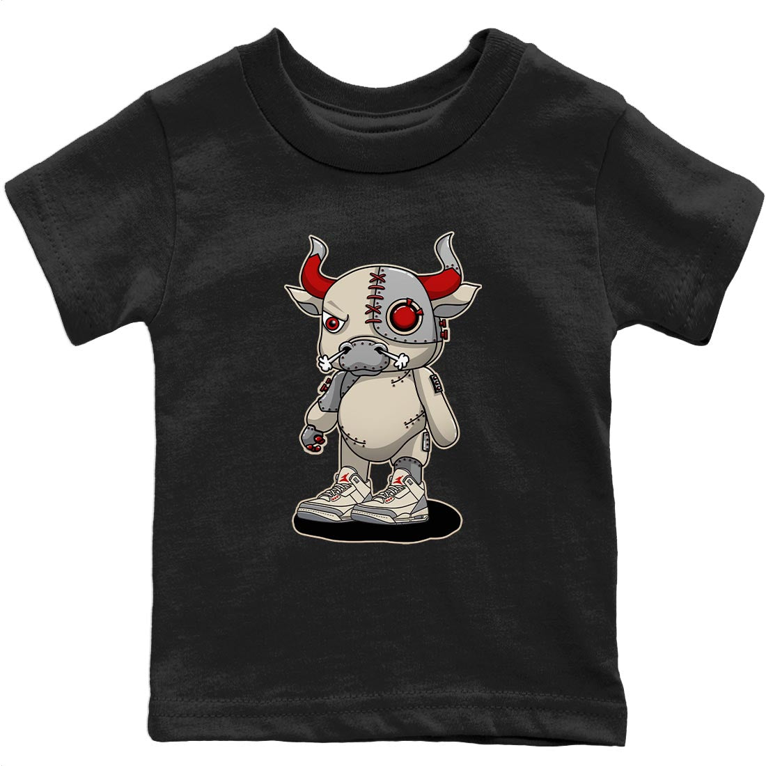 Cyborg Bull Kids Tops - Air Jordan 3 Muslin