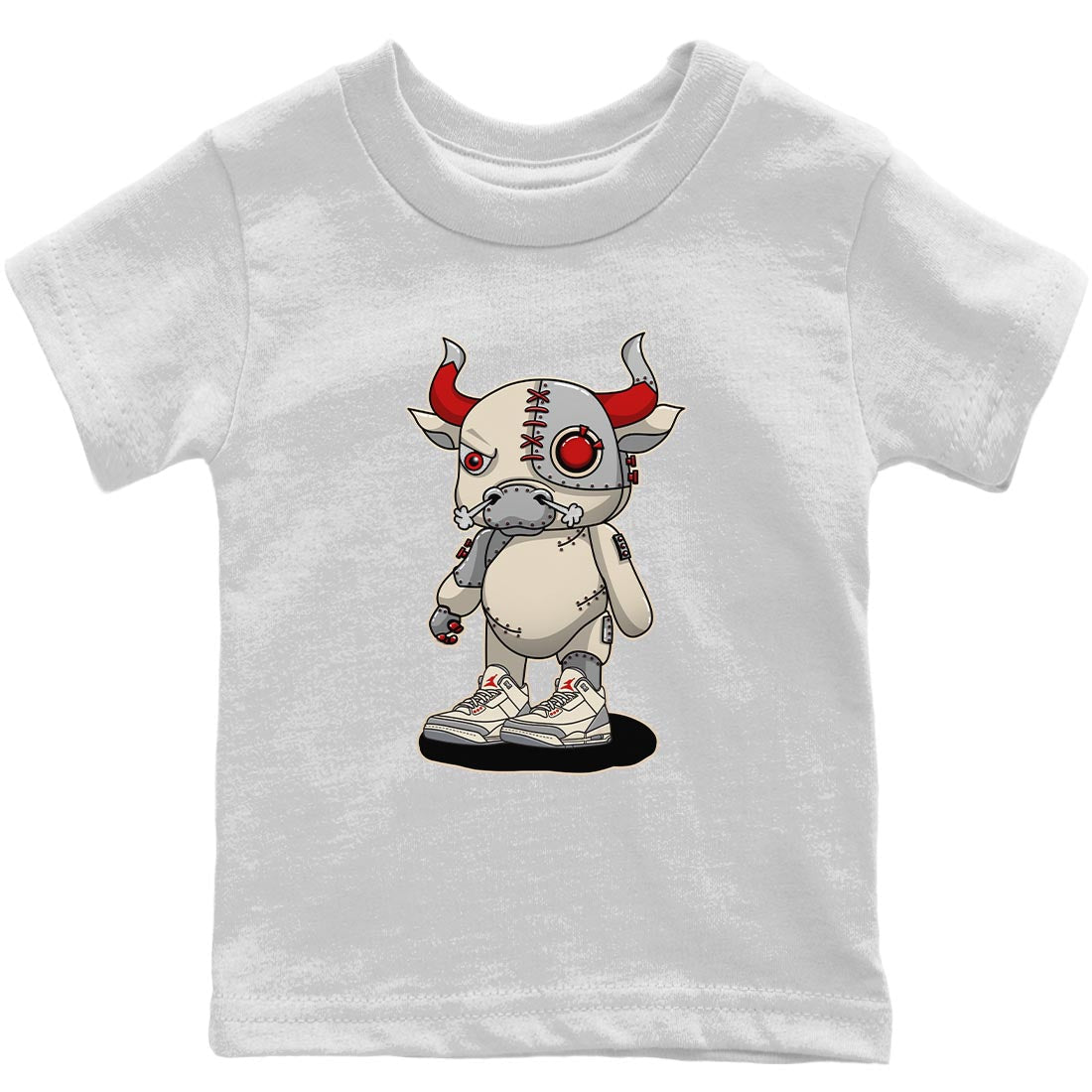 Cyborg Bull Kids Tops - Air Jordan 3 Muslin