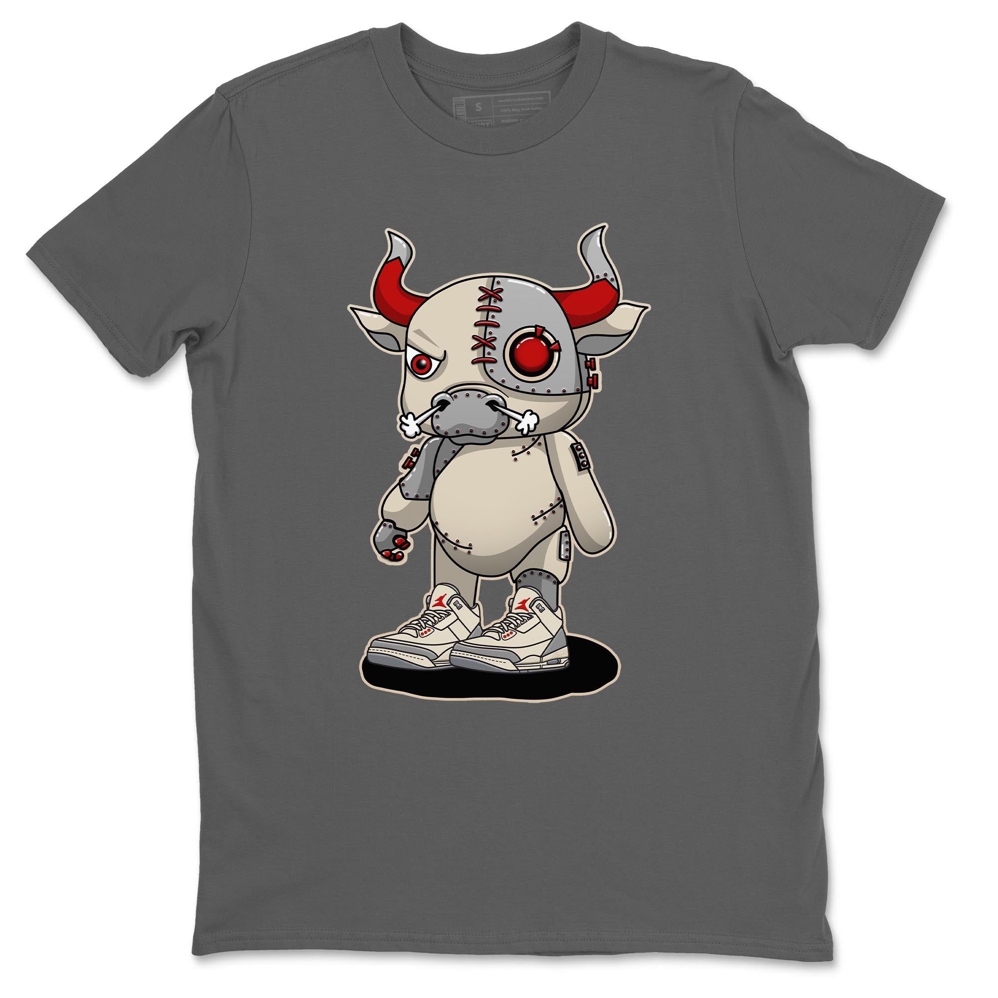 Cyborg Bull Unisex Tops - Air Jordan 3 Muslin