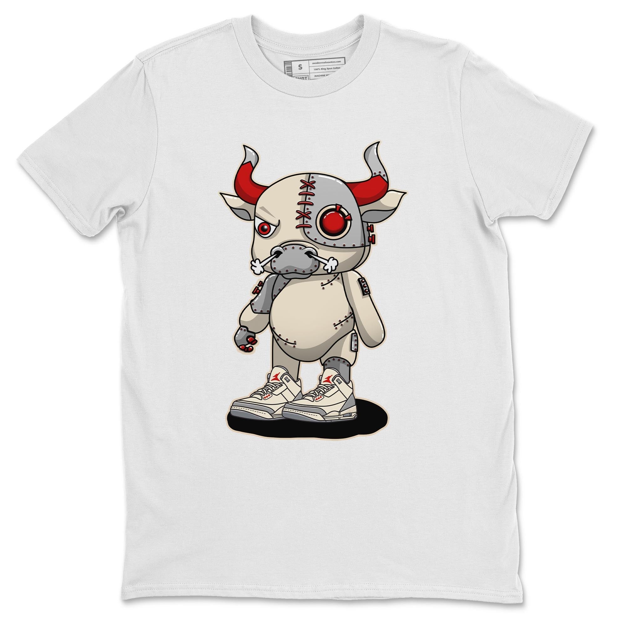 Cyborg Bull Unisex Tops - Air Jordan 3 Muslin
