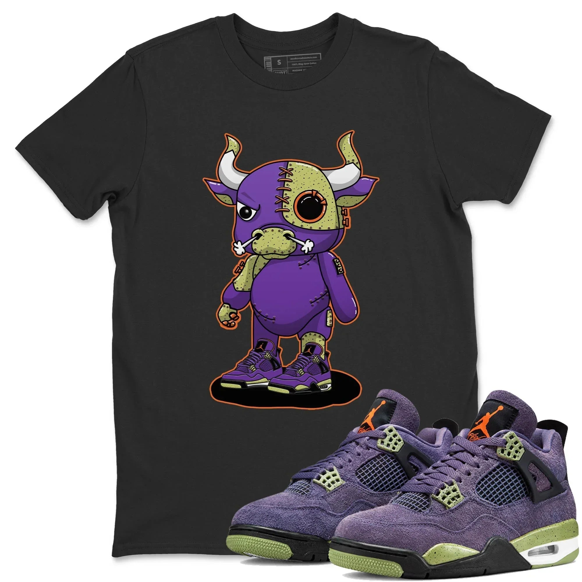 Cyborg Bull Unisex Tops - Air Jordan 4 Canyon Purple