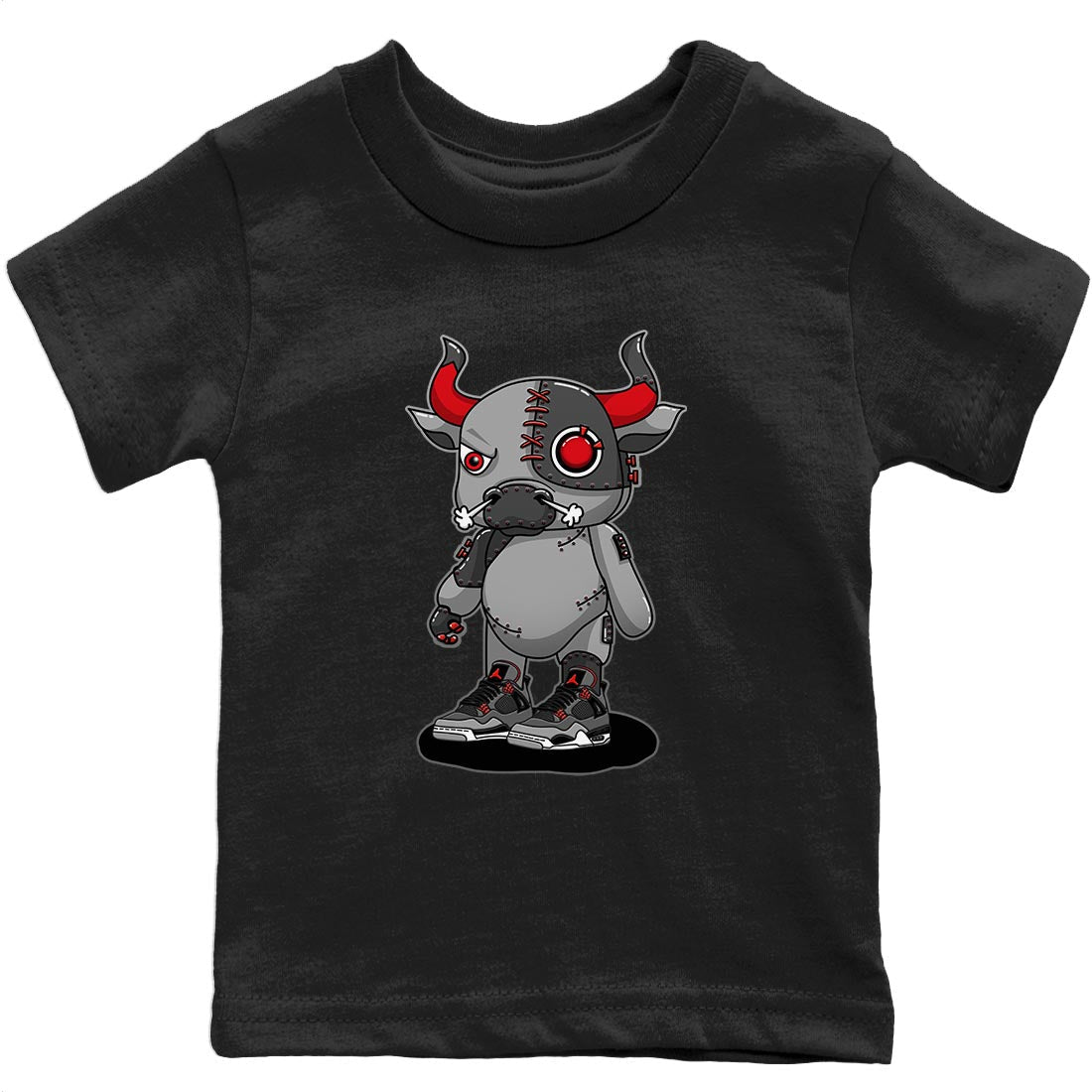 Cyborg Bull Kids Tops - Air Jordan 4 Infrared