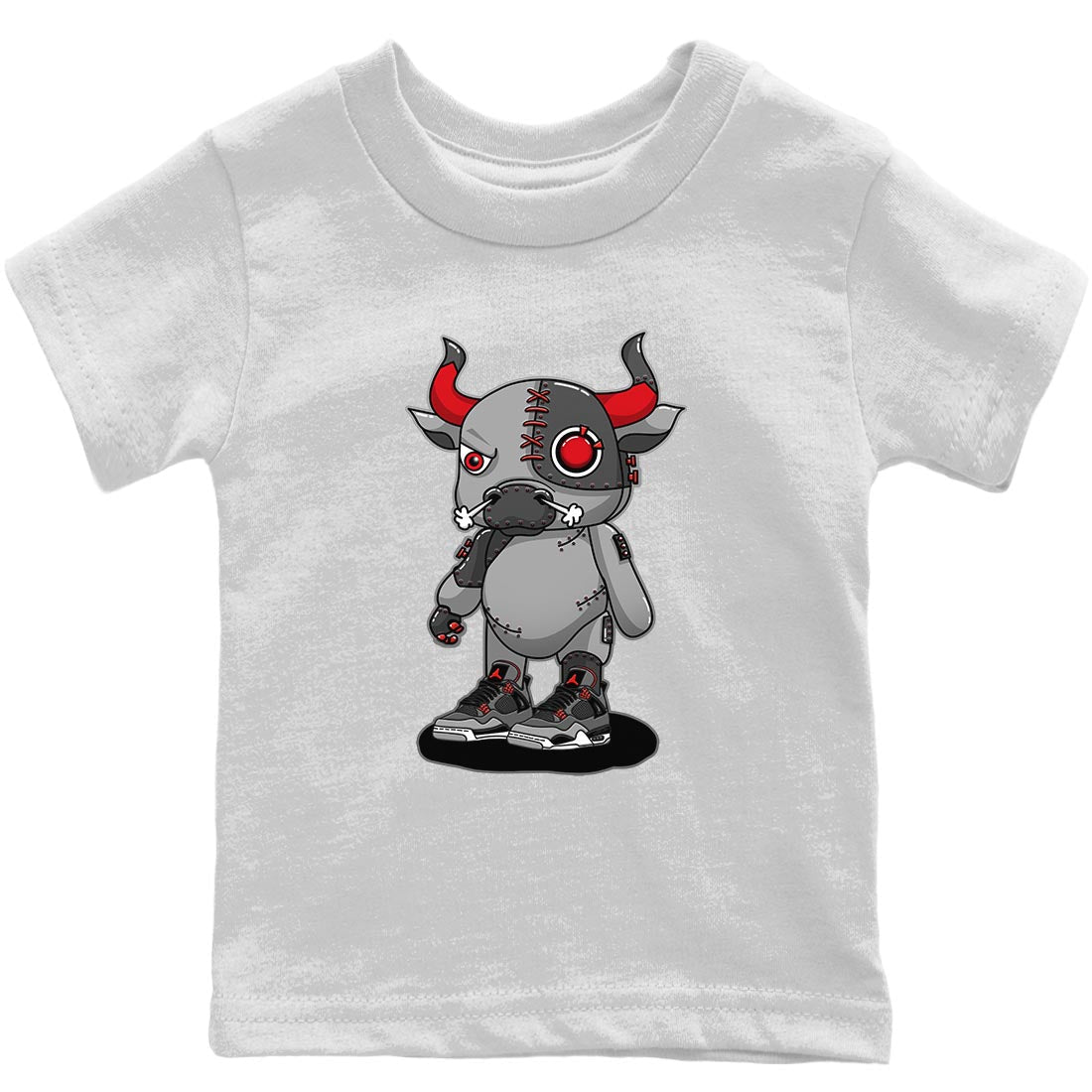 Cyborg Bull Kids Tops - Air Jordan 4 Infrared
