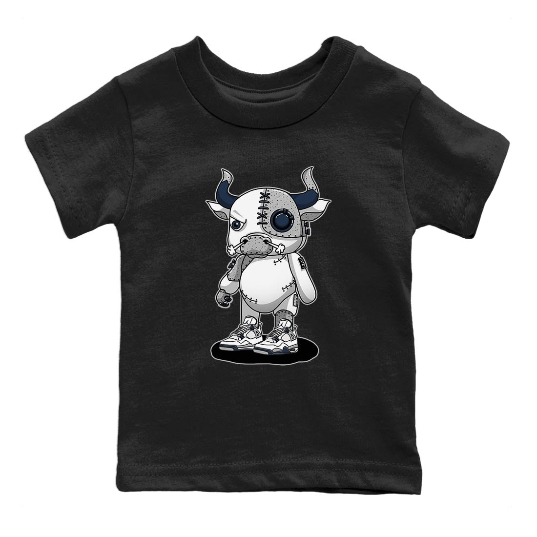 Cyborg Bull Kids Tops - Air Jordan 4 Midnight Navy