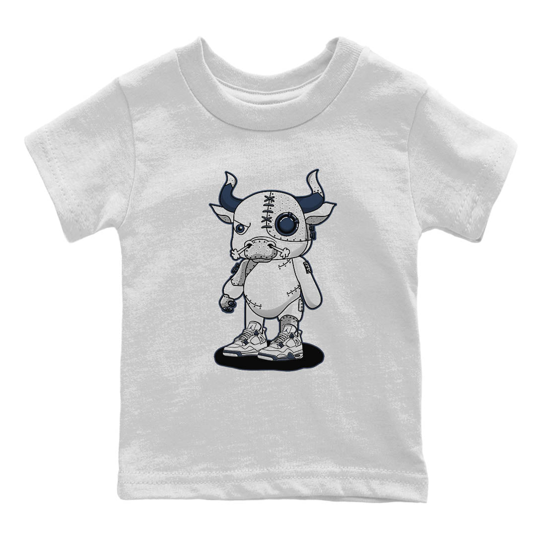 Cyborg Bull Kids Tops - Air Jordan 4 Midnight Navy