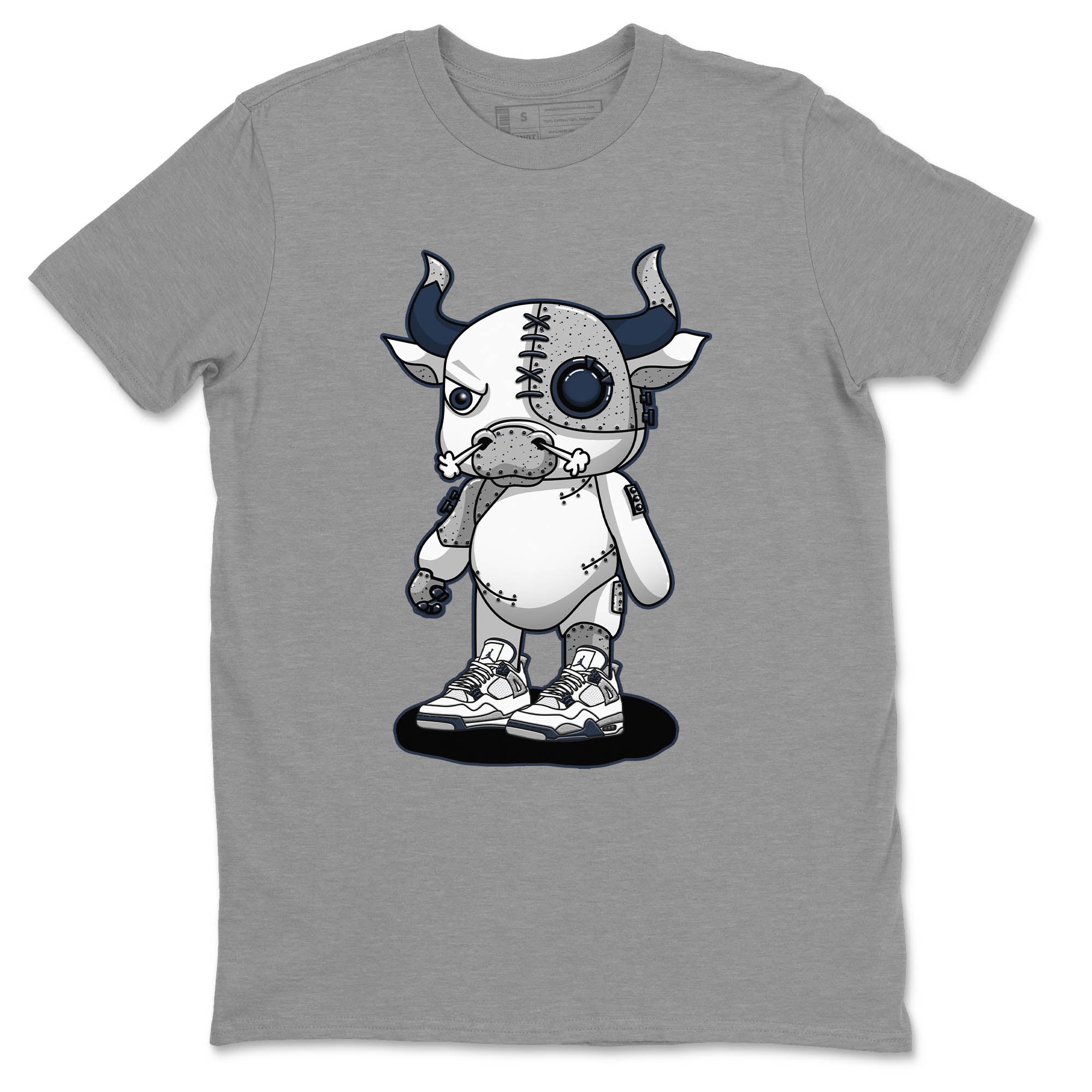Cyborg Bull Unisex Tops - Air Jordan 4 Midnight Navy