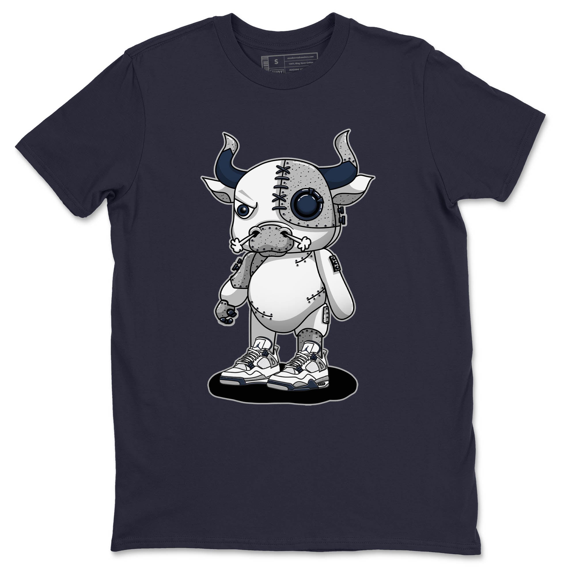 Cyborg Bull Unisex Tops - Air Jordan 4 Midnight Navy