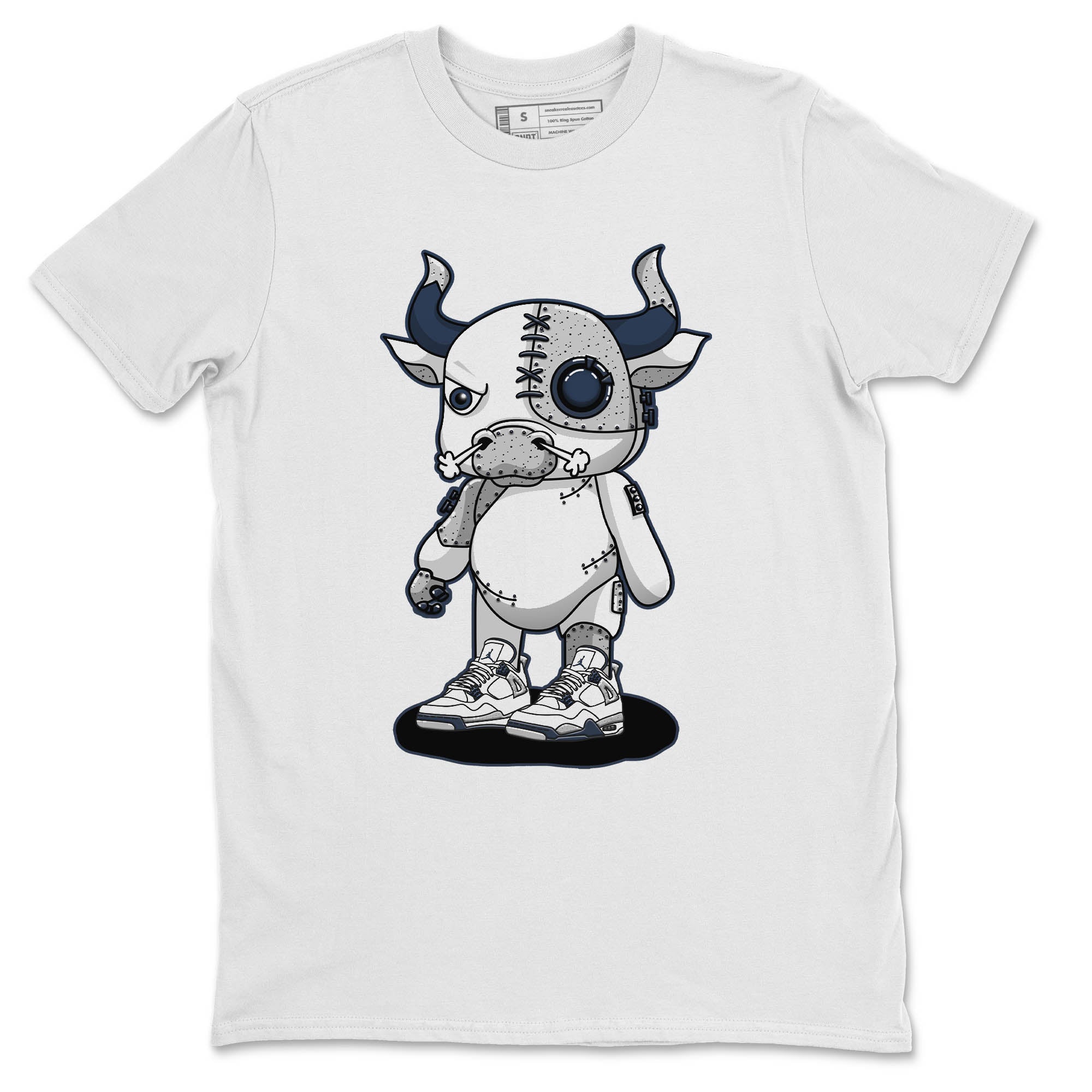 Cyborg Bull Unisex Tops - Air Jordan 4 Midnight Navy