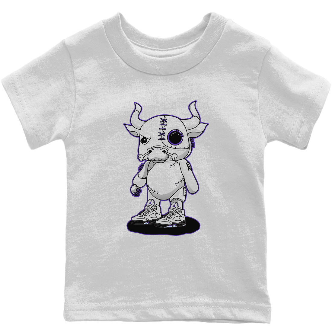 Cyborg Bull Kids Tops - Air Jordan 5 Concord