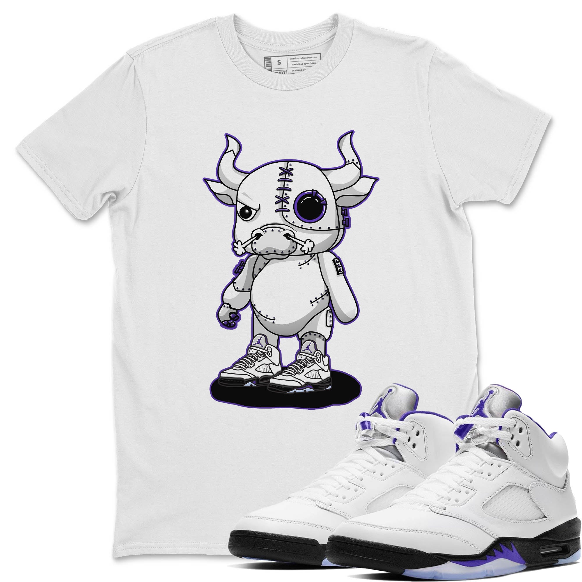 Cyborg Bull Unisex Tops - Air Jordan 5 Concord