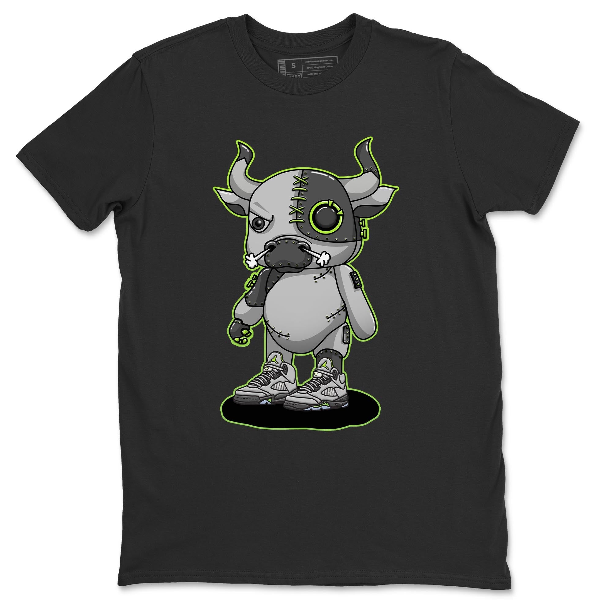 Cyborg Bull Unisex Tops - Air Jordan 5 Green Bean