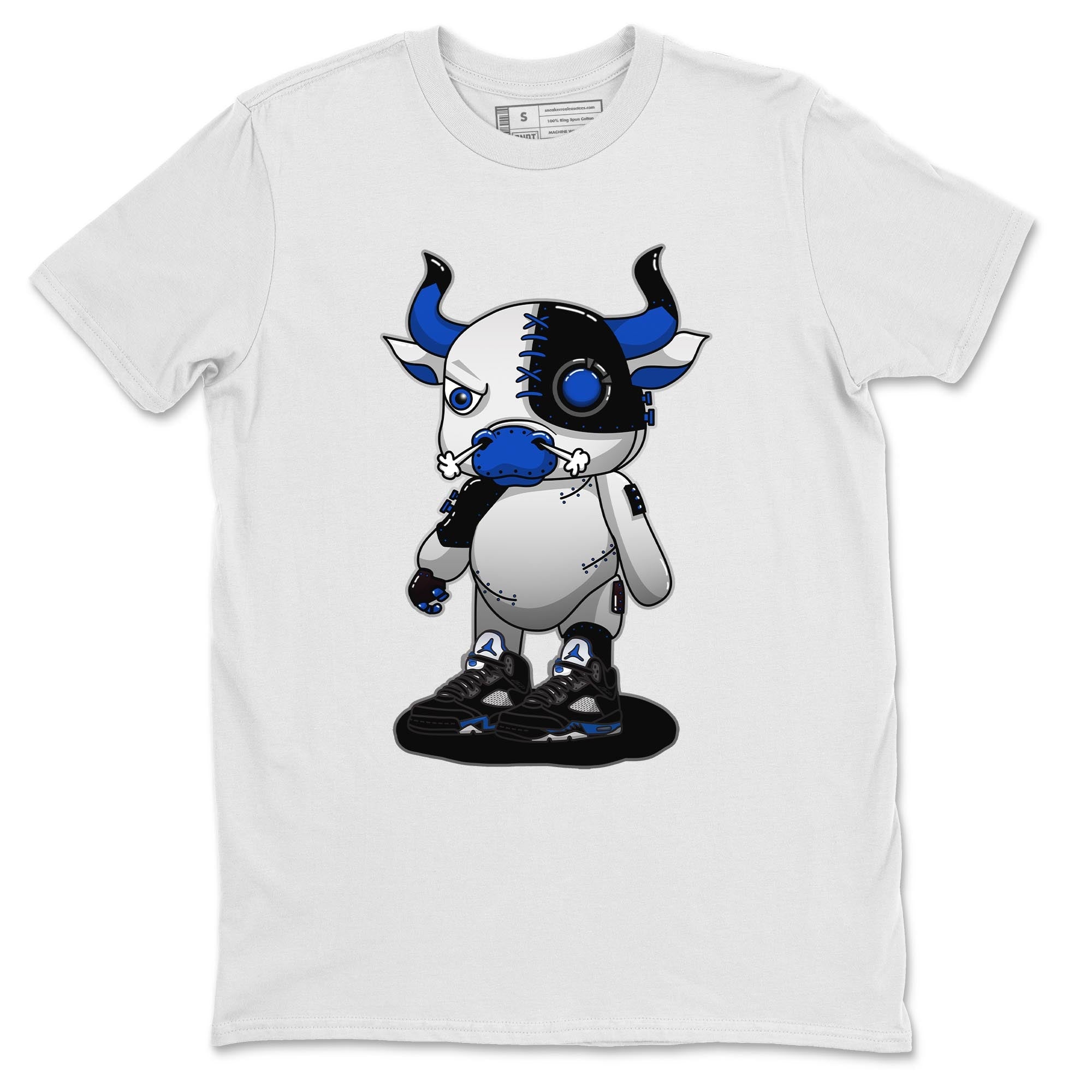 Cyborg Bull Unisex Tops - Air Jordan 5 Racer Blue