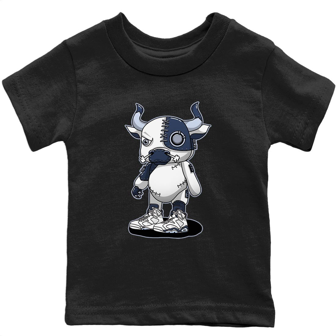 Cyborg Bull Kids Tops - Air Jordan 6 Midnight Navy