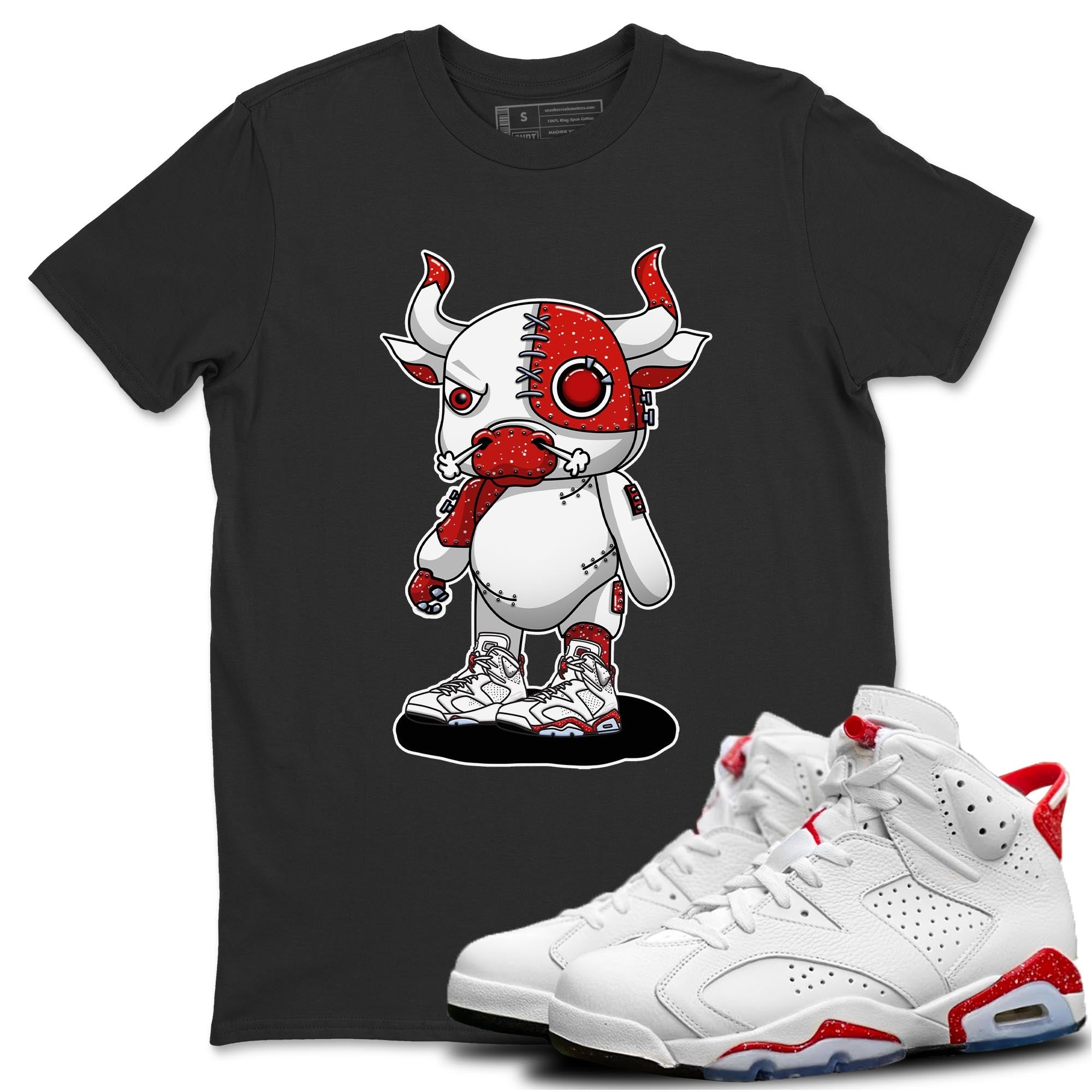 Cyborg Bull Unisex Tops - Air Jordan 6 Red Velvet Cookies