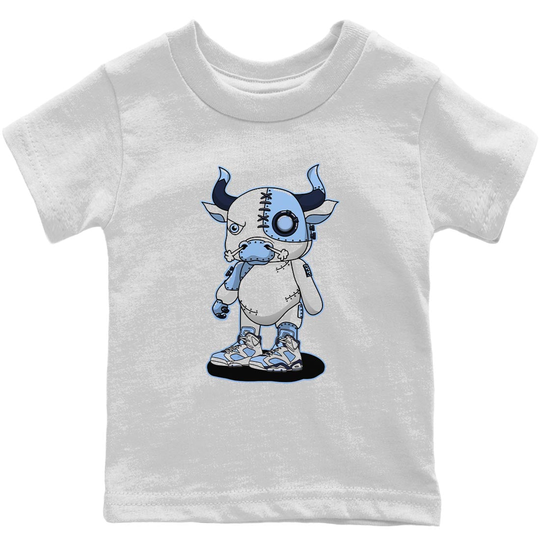 Cyborg Bull Kids Tops - Air Jordan 6 UNC