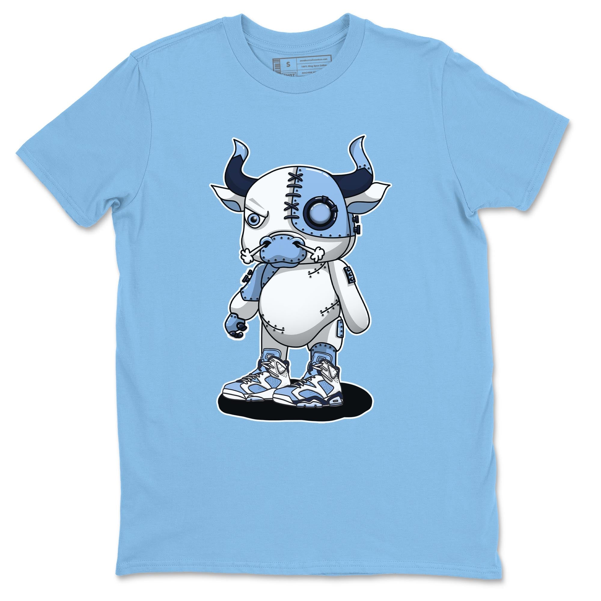 Cyborg Bull Unisex Tops - Air Jordan 6 UNC
