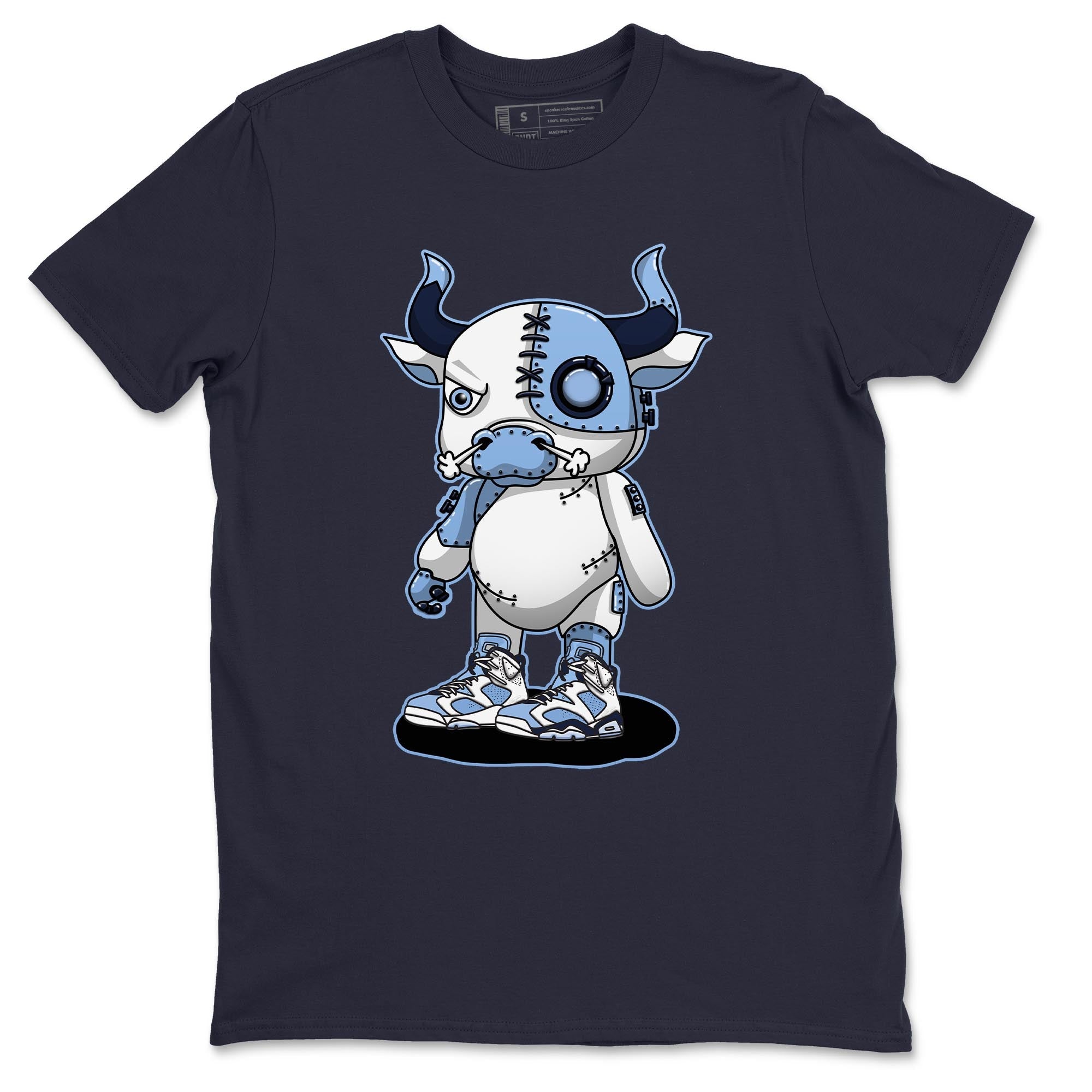 Cyborg Bull Unisex Tops - Air Jordan 6 UNC