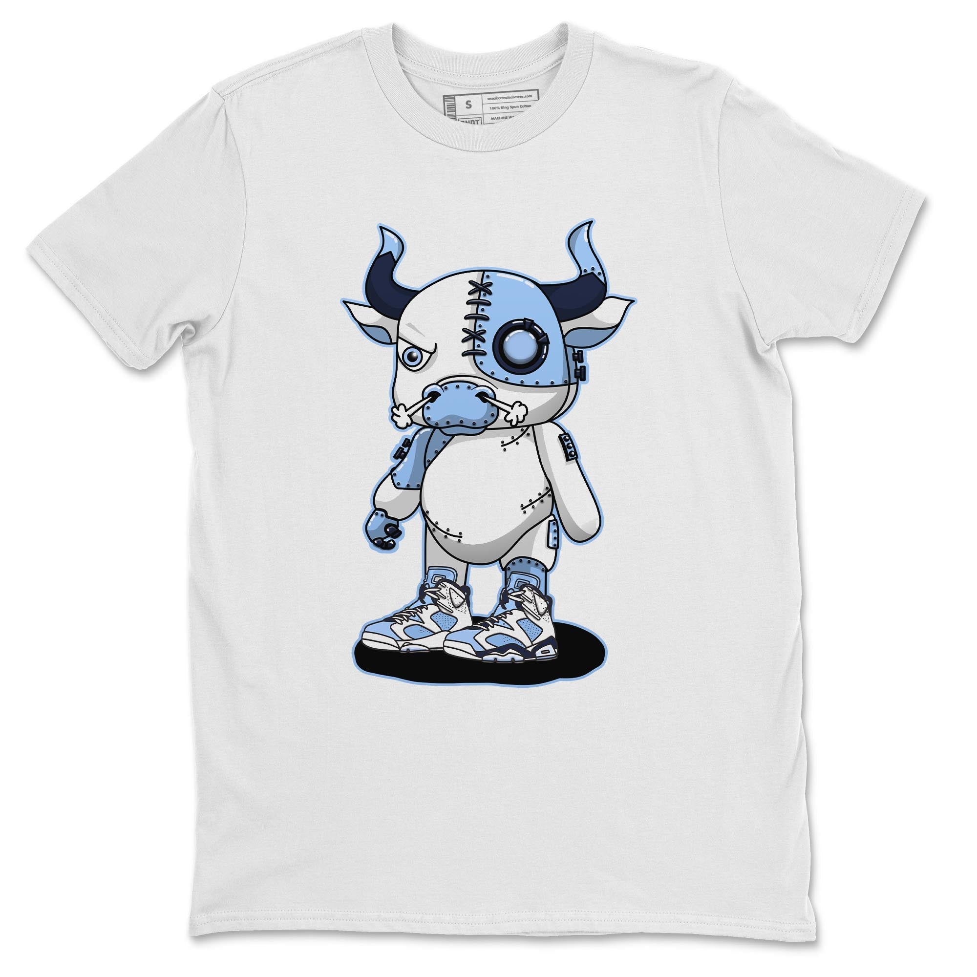Cyborg Bull Unisex Tops - Air Jordan 6 UNC