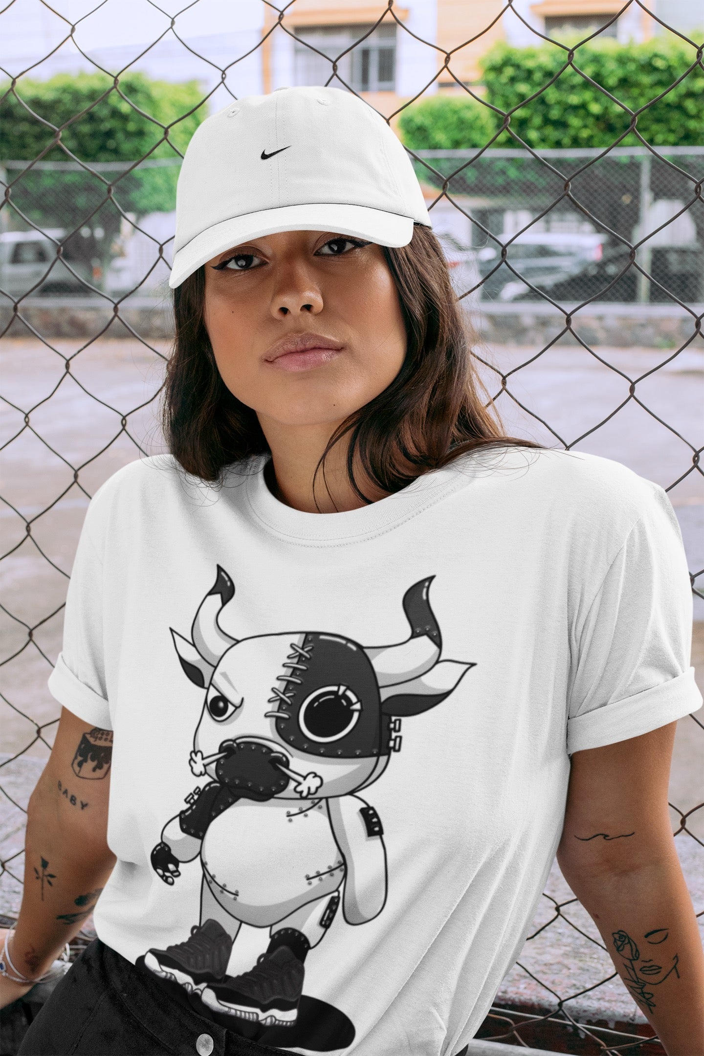 Cyborg Bull Unisex Tops - Air Jordan 11 72-10