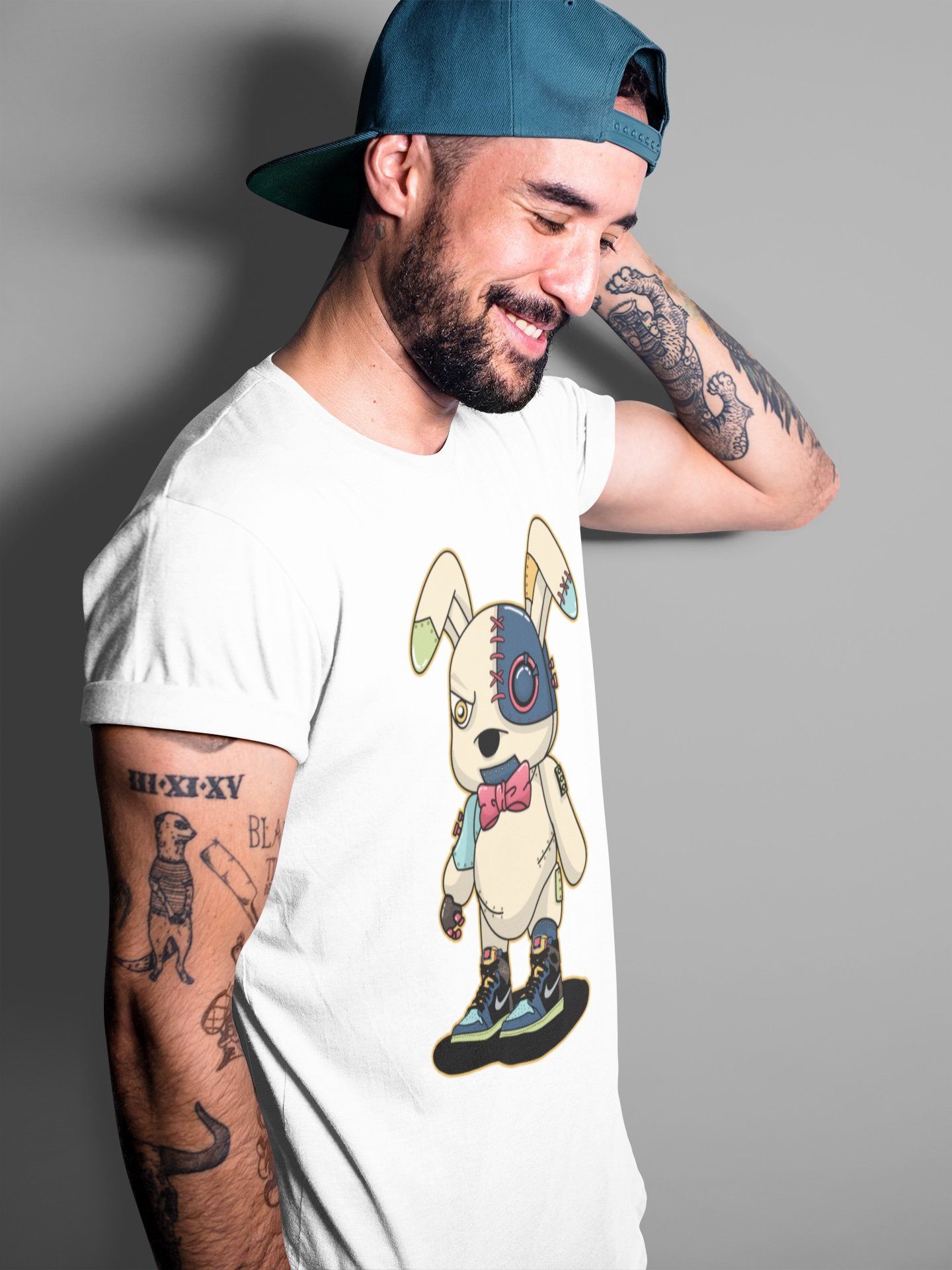 Cyborg Bunny Unisex Tops - Air Jordan 1 Bio Hack