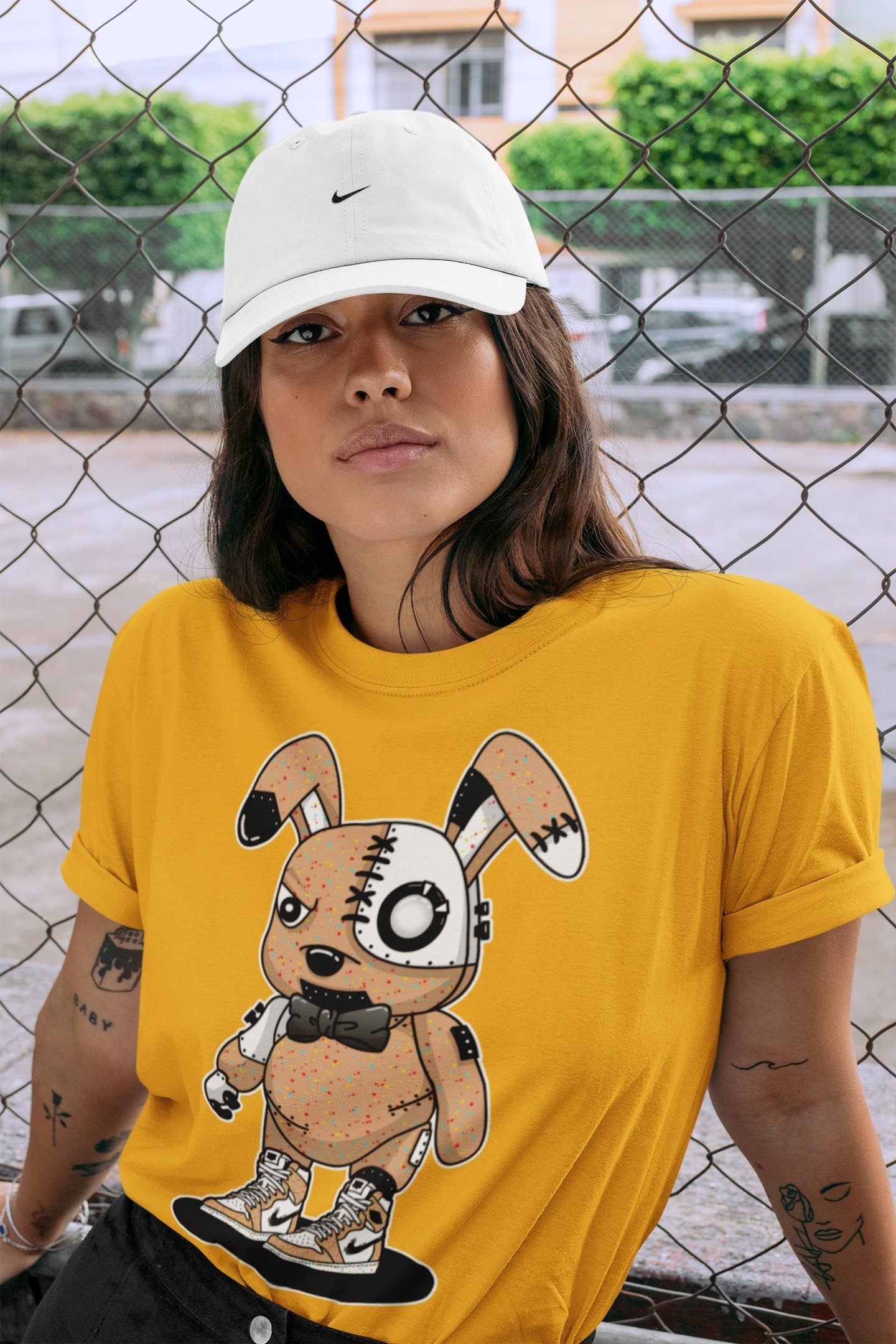 Cyborg Bunny Unisex Tops - Air Jordan 1 Brushstroke