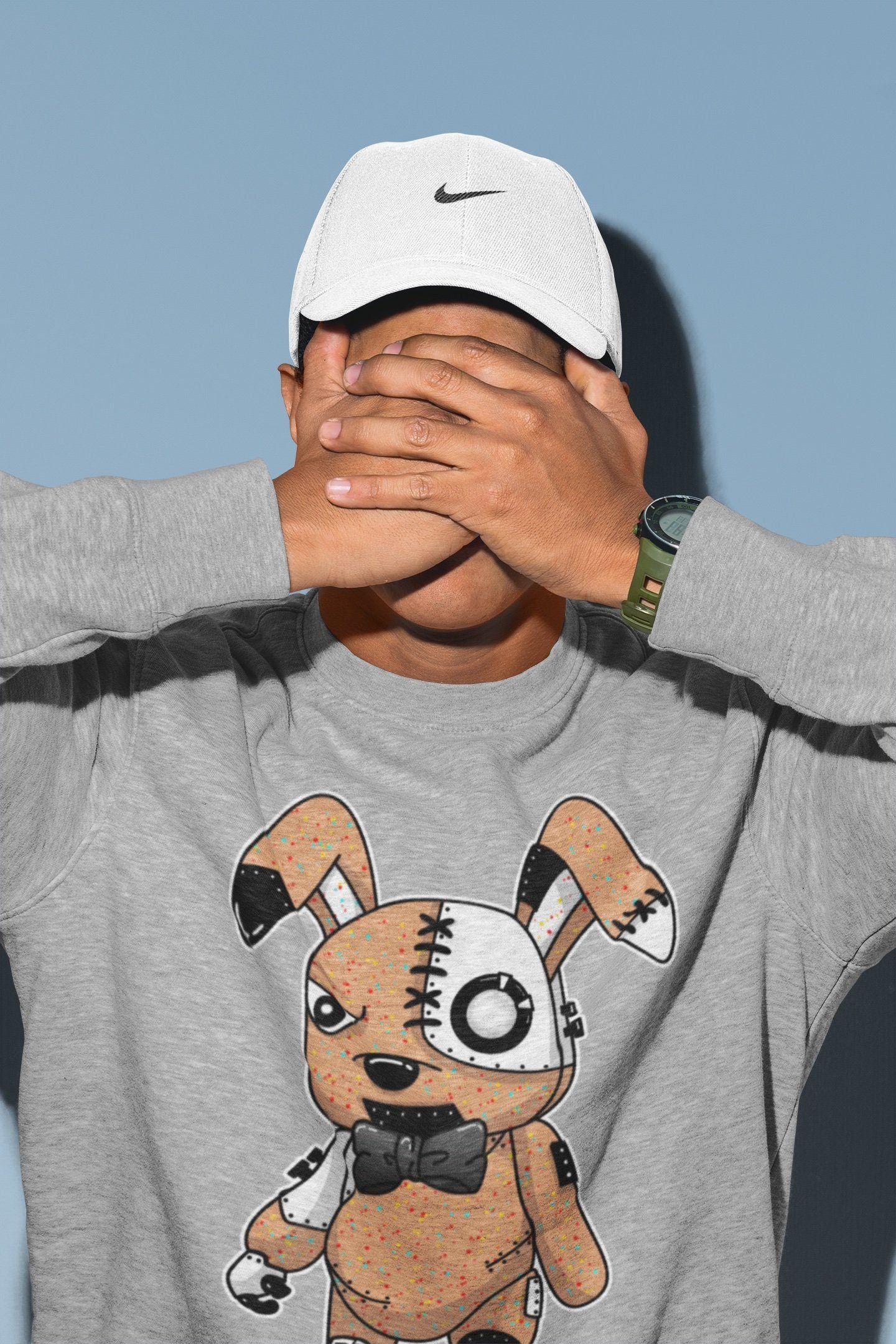 Cyborg Bunny Unisex Tops - Air Jordan 1 Brushstroke