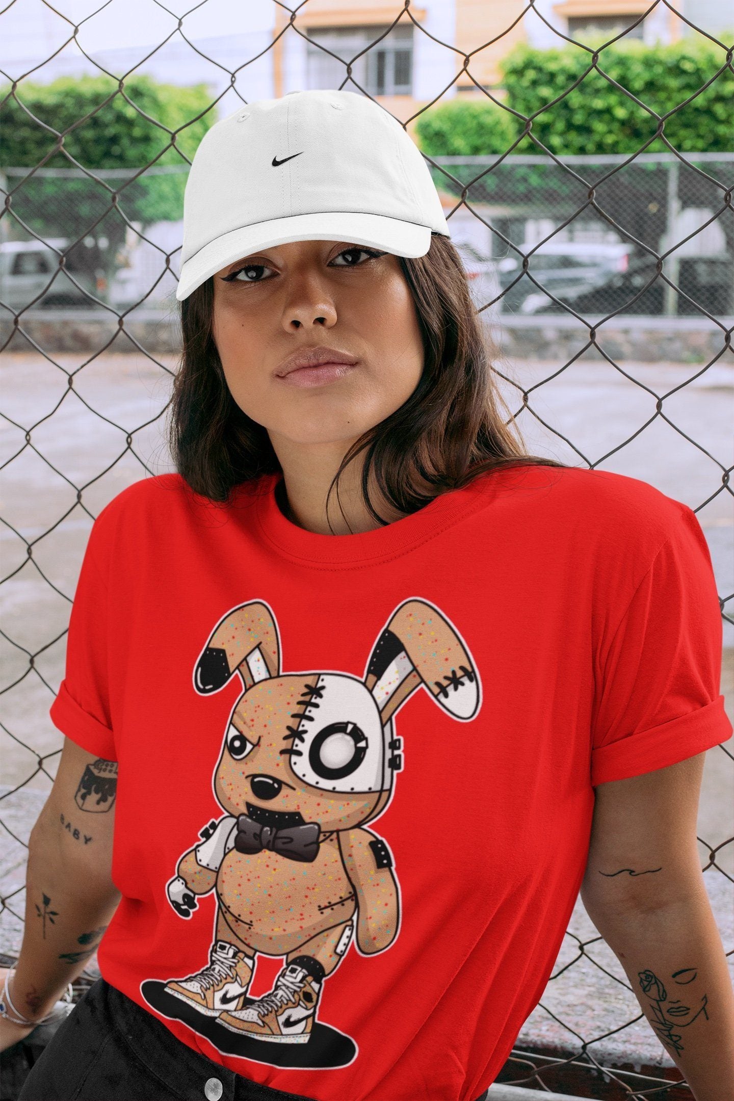 Cyborg Bunny Unisex Tops - Air Jordan 1 Brushstroke