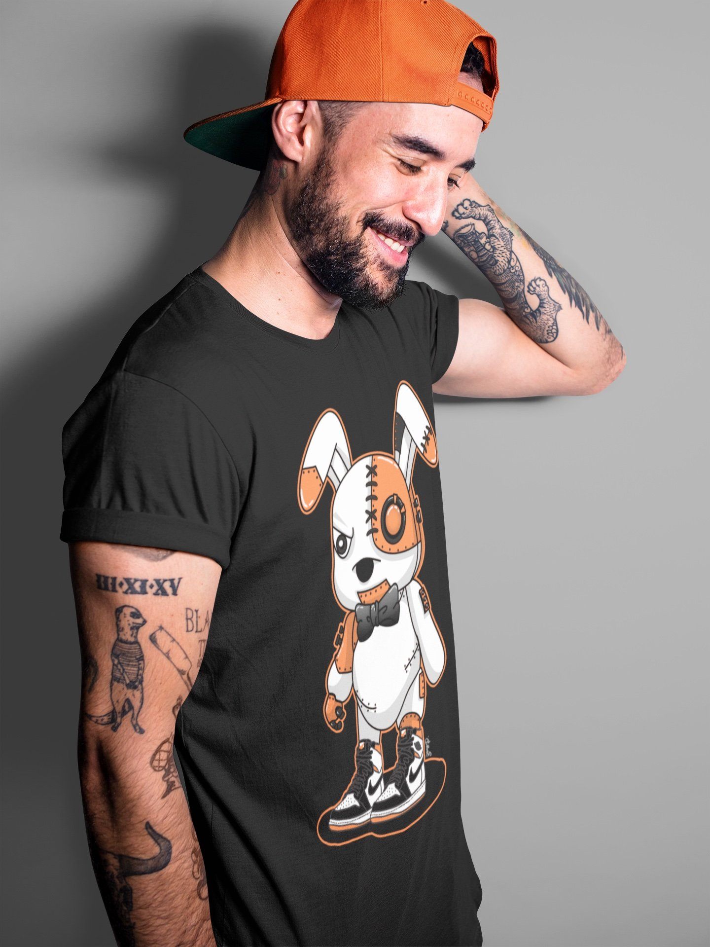 Cyborg Bunny Unisex Tops - Air Jordan 1 Electro Orange