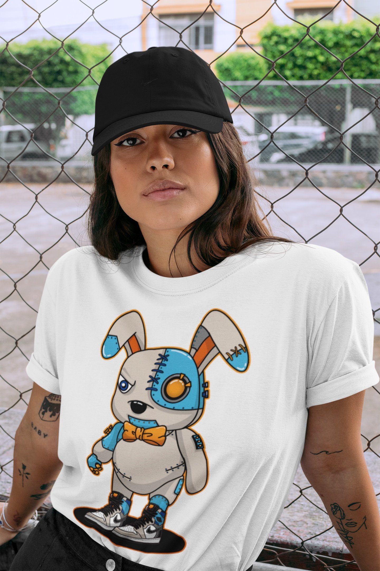 Cyborg Bunny Unisex Tops - Air Jordan 1 Prototype