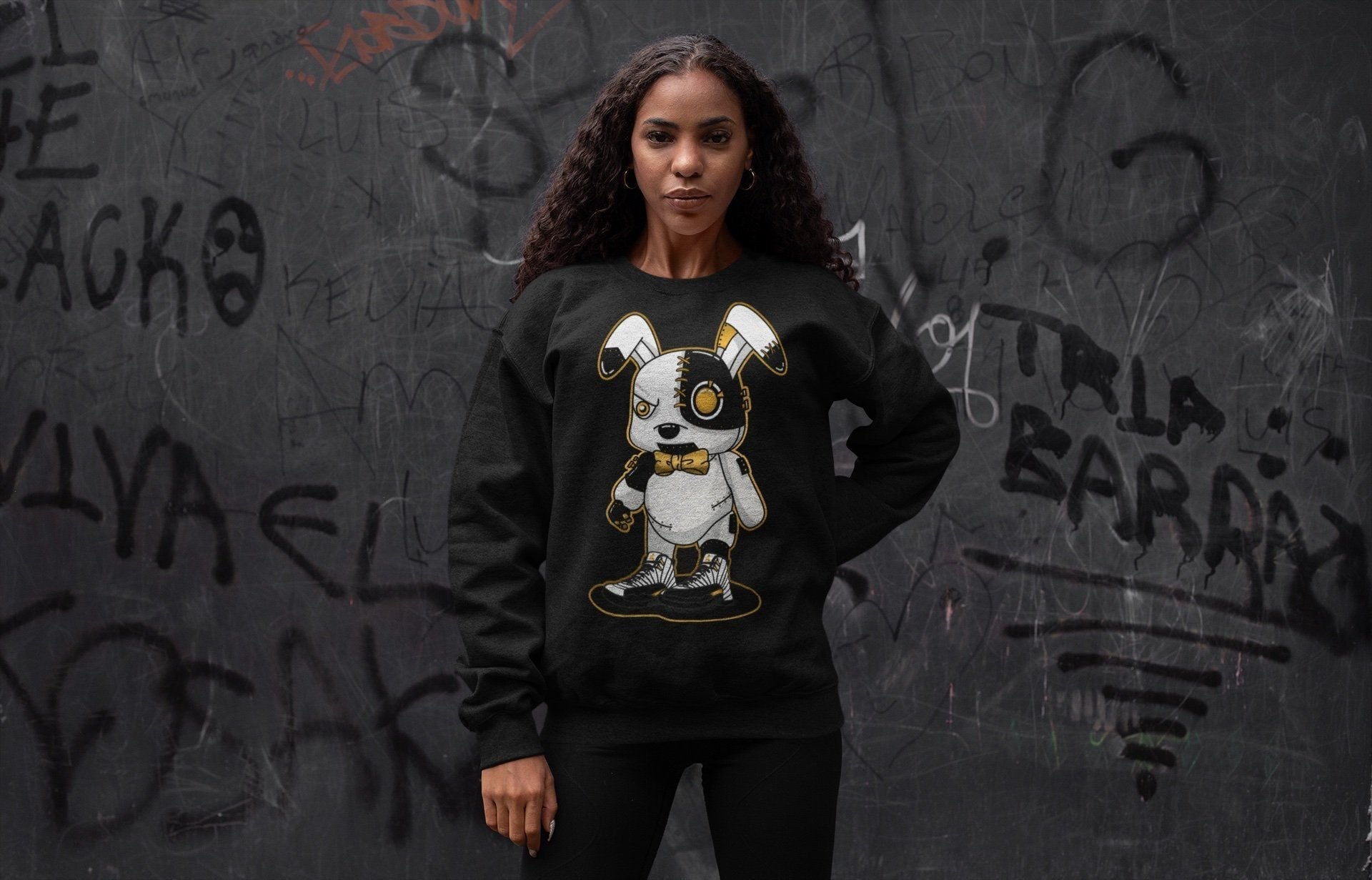 Cyborg Bunny Unisex Tops - Air Jordan 12 Royalty