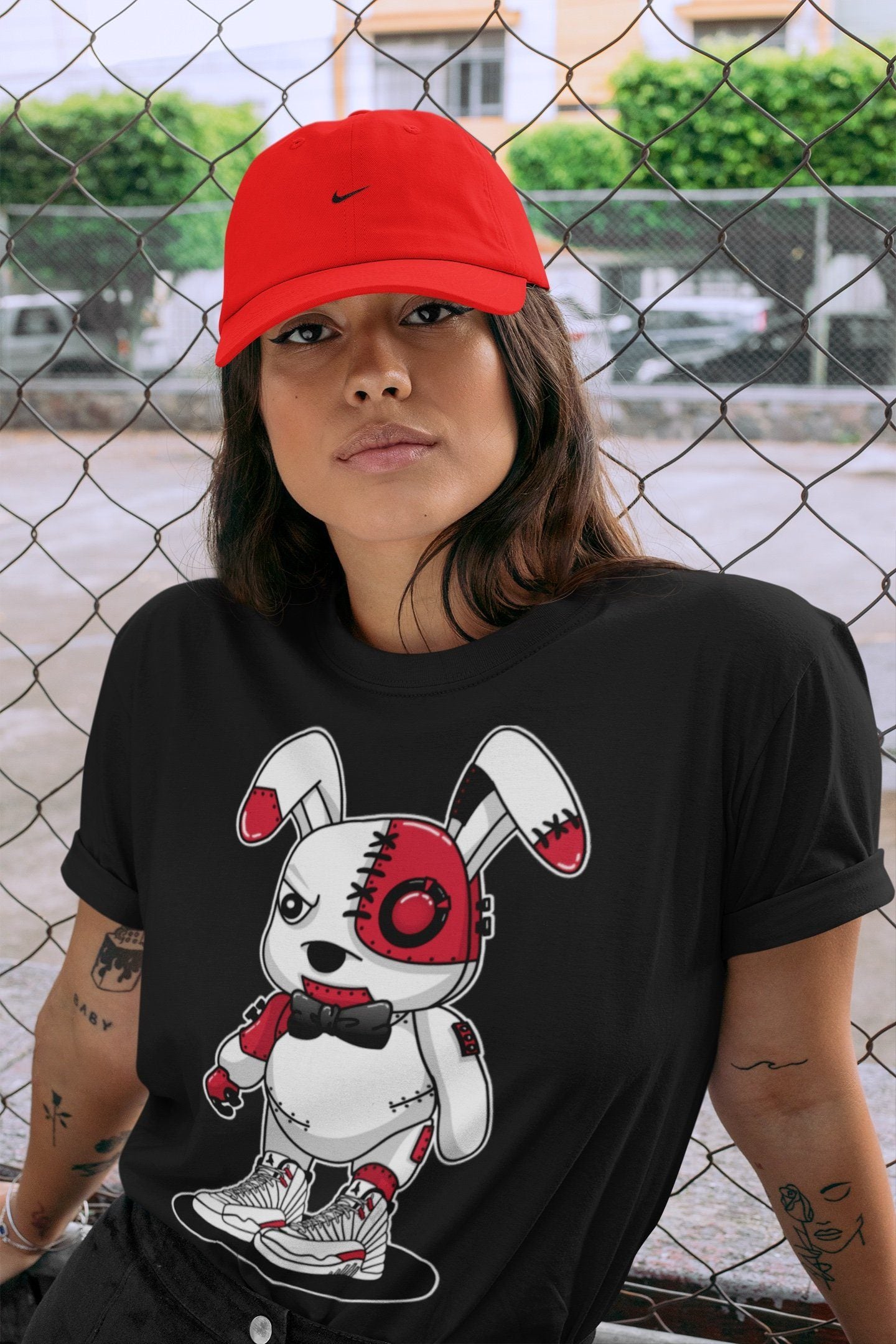Cyborg Bunny Unisex Tops - Air Jordan 12 Twist
