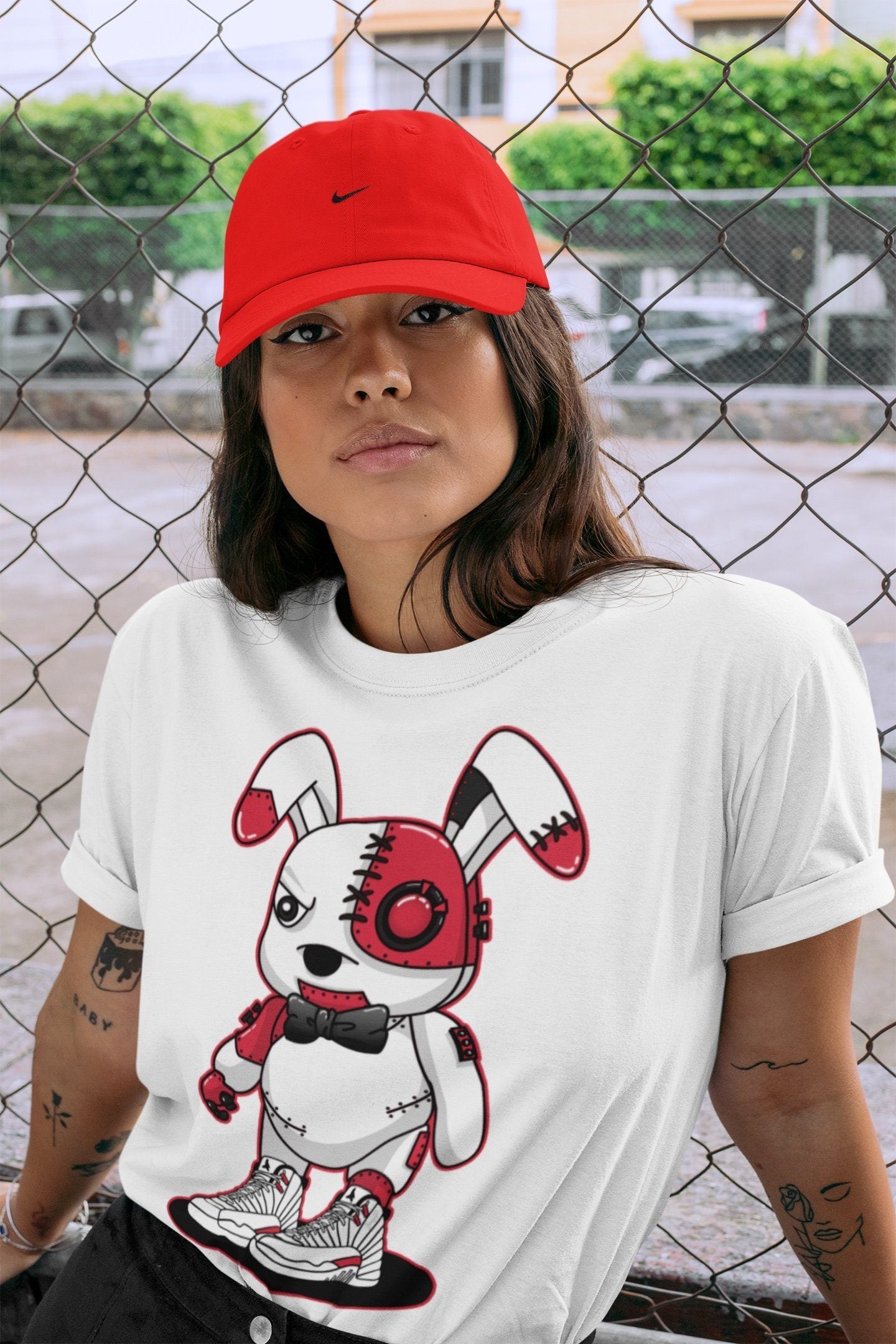 Cyborg Bunny Unisex Tops - Air Jordan 12 Twist