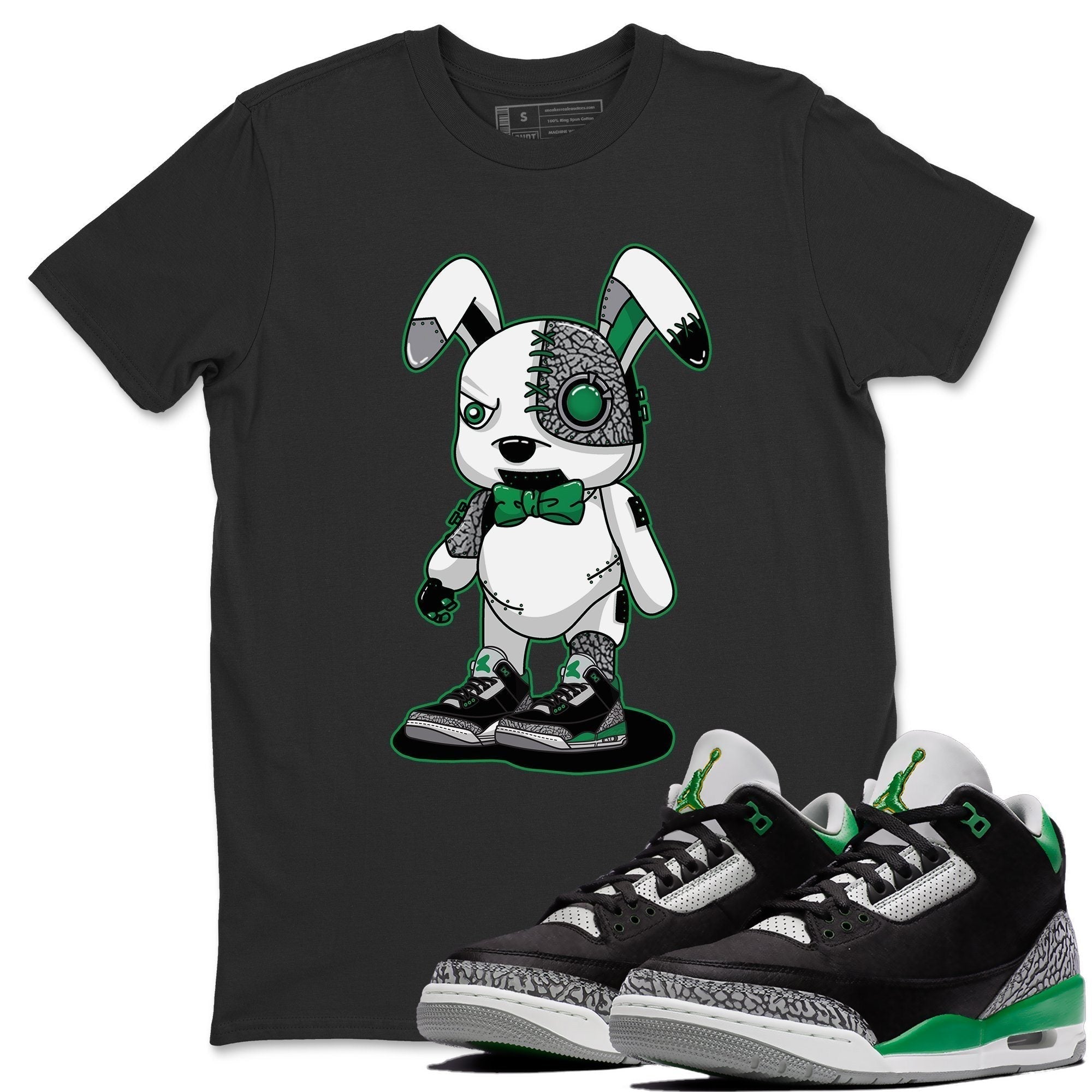 Cyborg Bunny Unisex Tops - Air Jordan 3 Pine Green