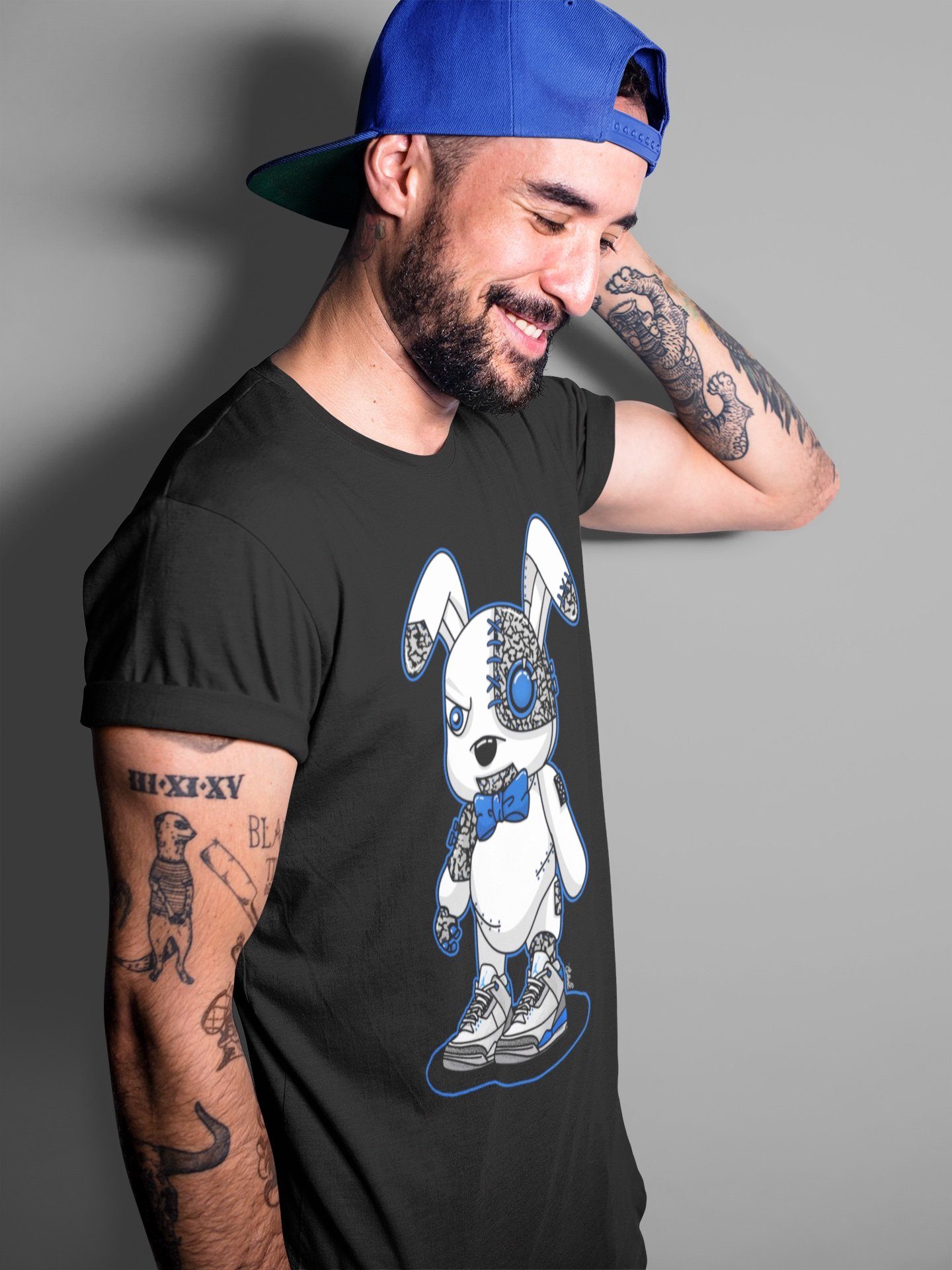 Cyborg Bunny Unisex Tops - Air Jordan 3 Racer Blue