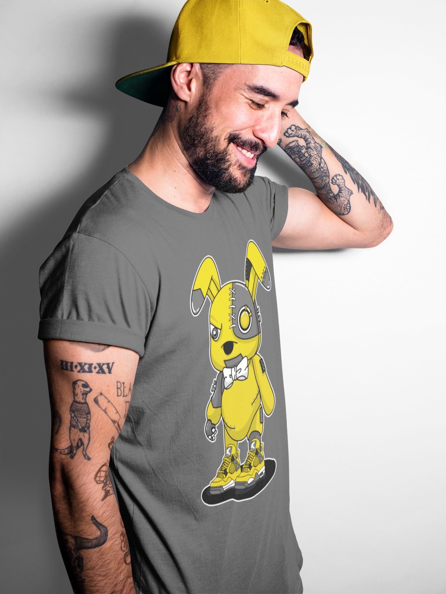 Cyborg Bunny Unisex Tops - Air Jordan 4 Lightning