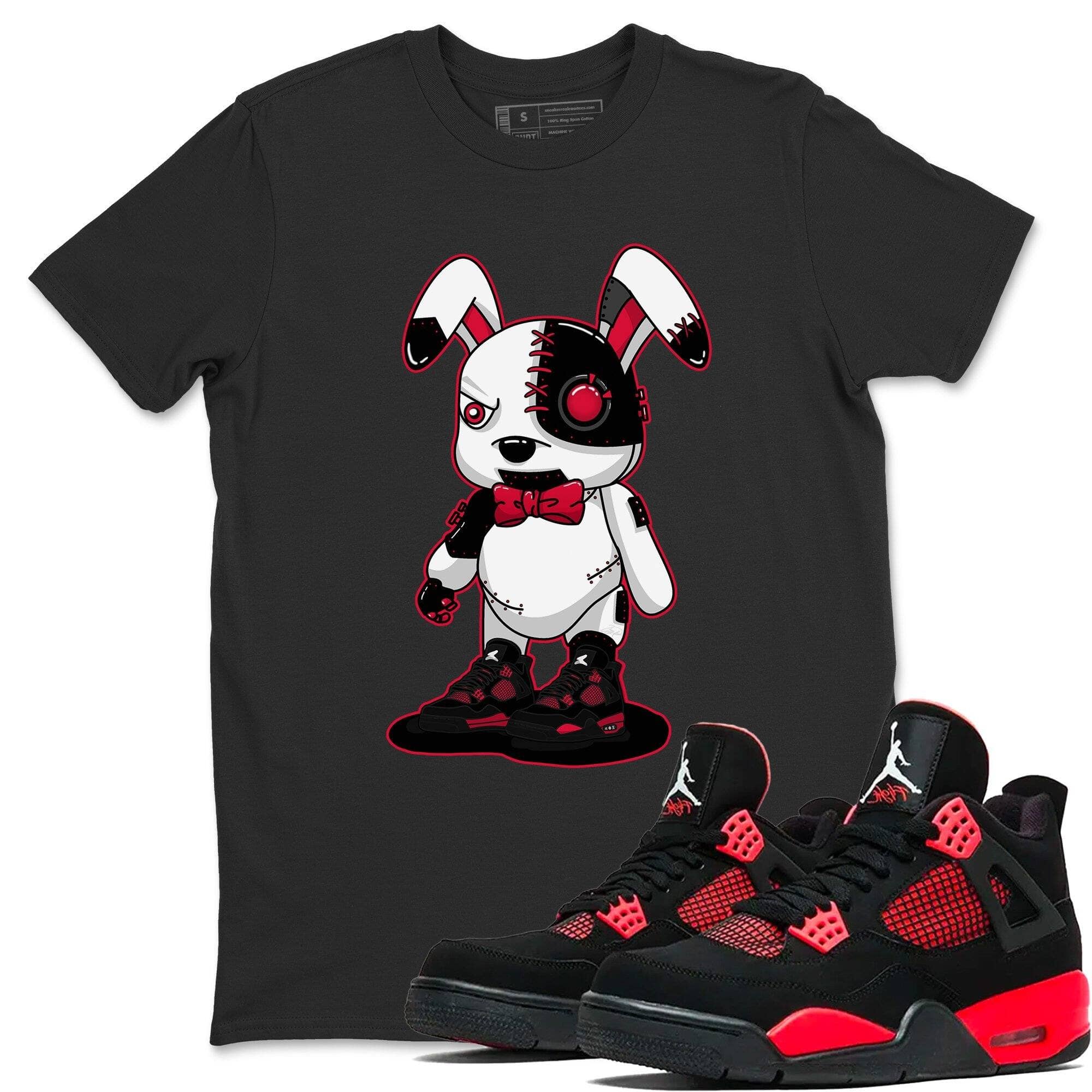 Cyborg Bunny Unisex Tops - Air Jordan 4 Red Thunder