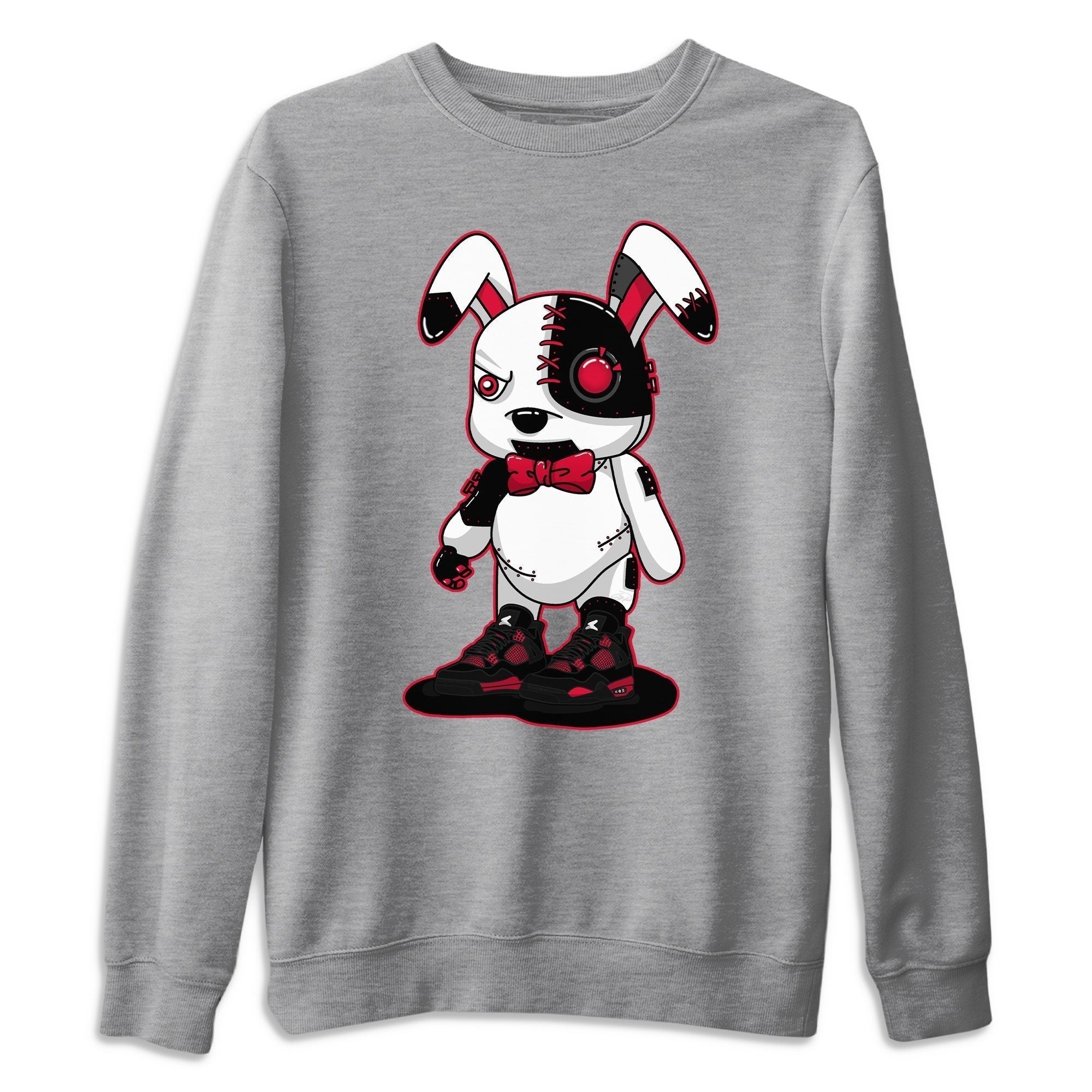 Cyborg Bunny Unisex Tops - Air Jordan 4 Red Thunder