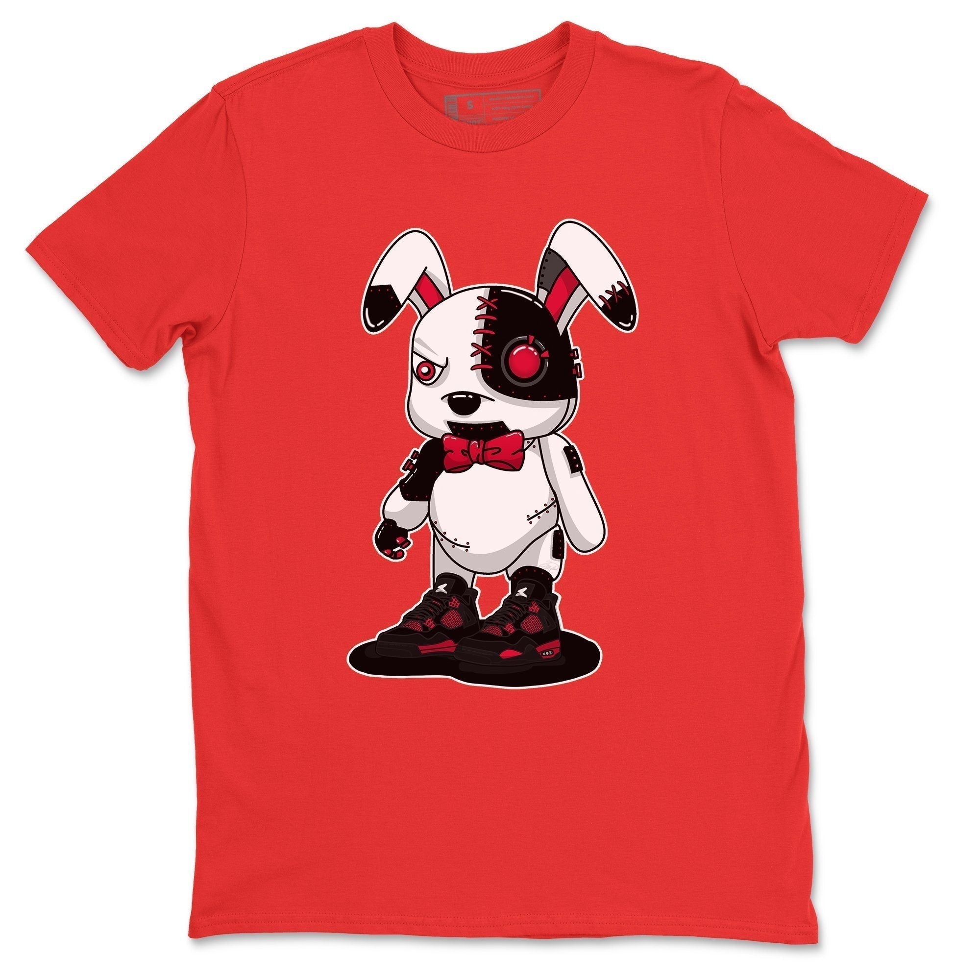 Cyborg Bunny Unisex Tops - Air Jordan 4 Red Thunder