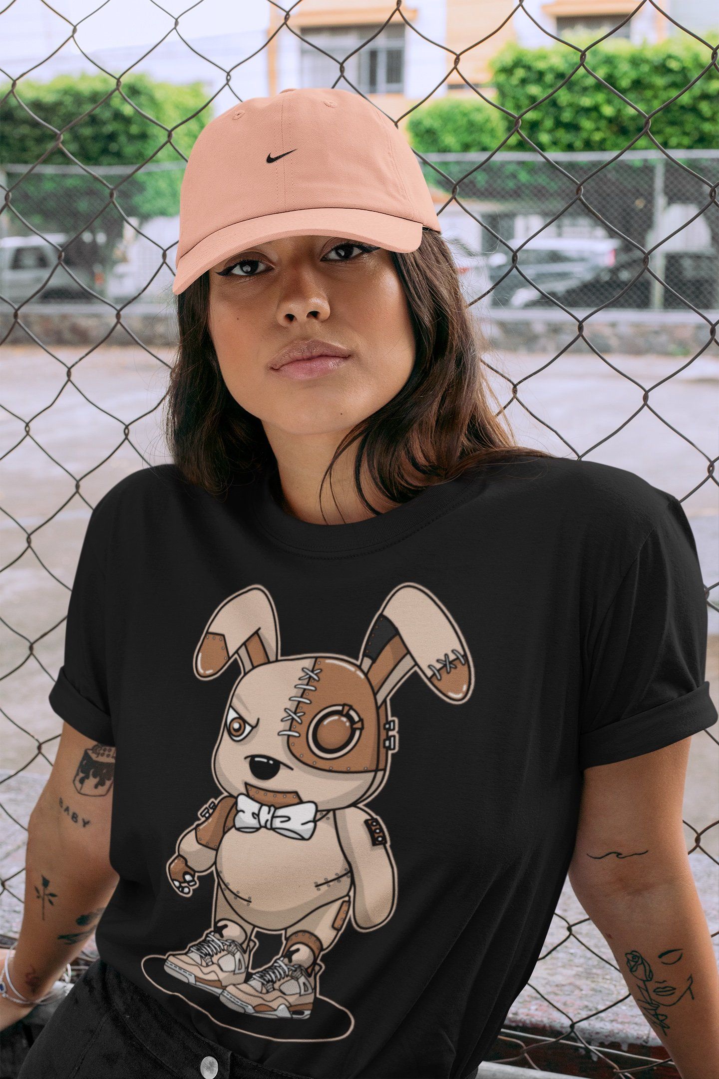 Cyborg Bunny Unisex Tops - Air Jordan 4 Shimmer