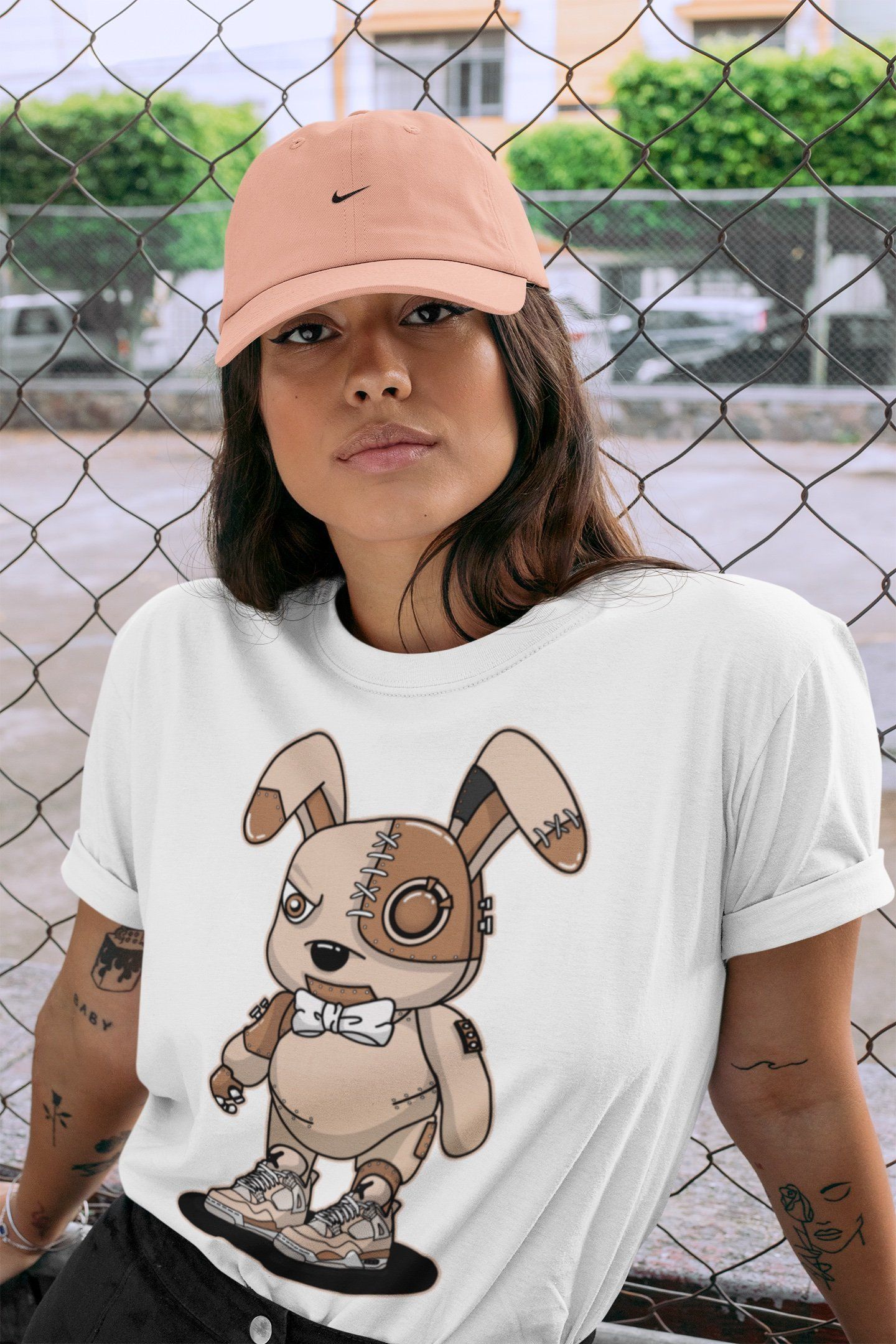Cyborg Bunny Unisex Tops - Air Jordan 4 Shimmer