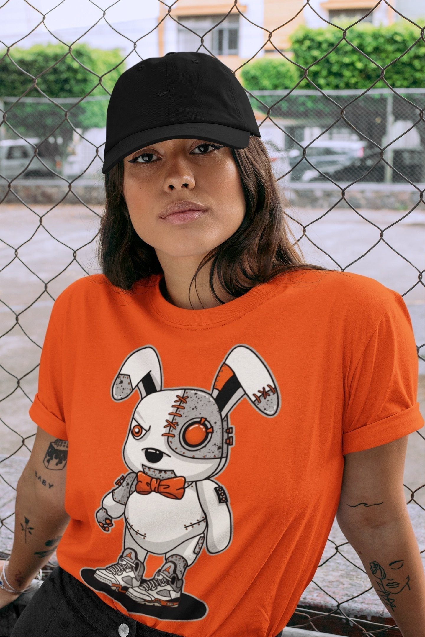 Cyborg Bunny Unisex Tops - Air Jordan 5 Shattered Backboard