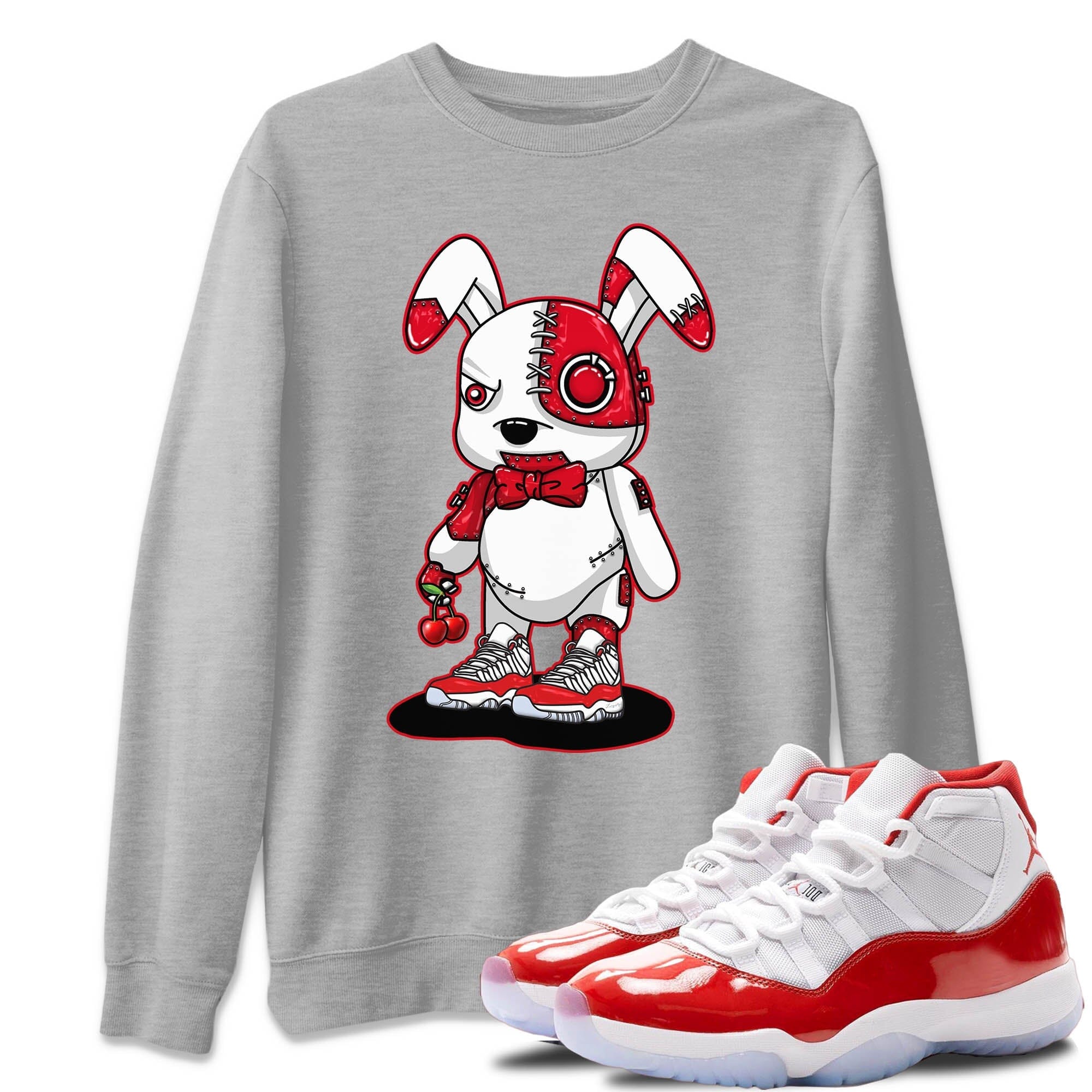 Cyborg Bunny Unisex Tops - Air Jordan 11 Cherry