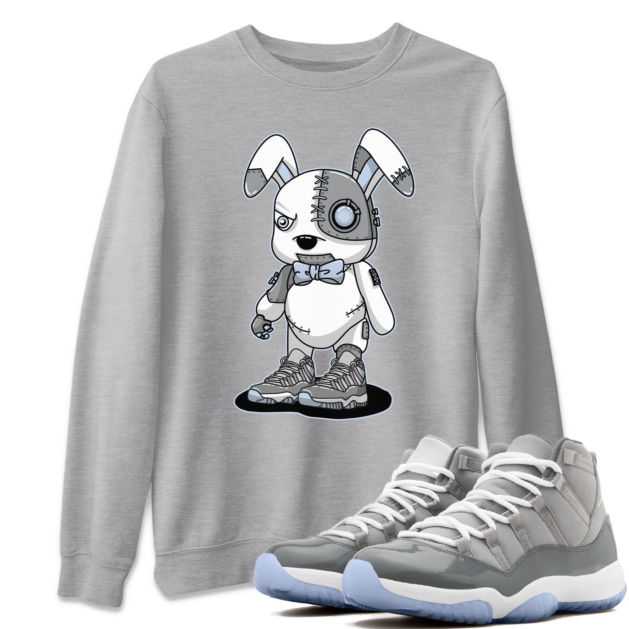 Cyborg Bunny Unisex Tops - Air Jordan 11 Cool Grey