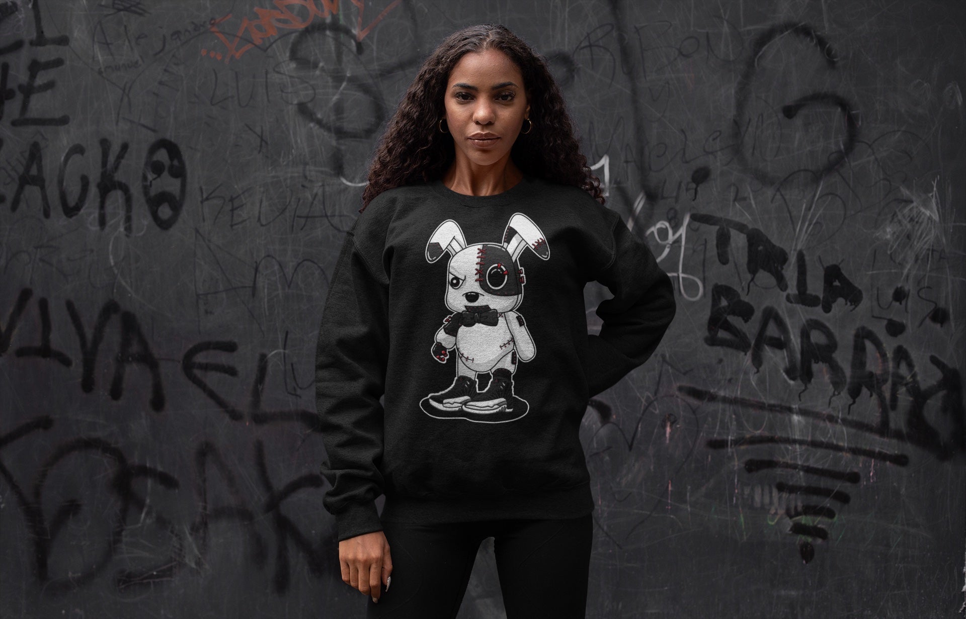 Cyborg Bunny Unisex Tops - Air Jordan 12 Playoffs
