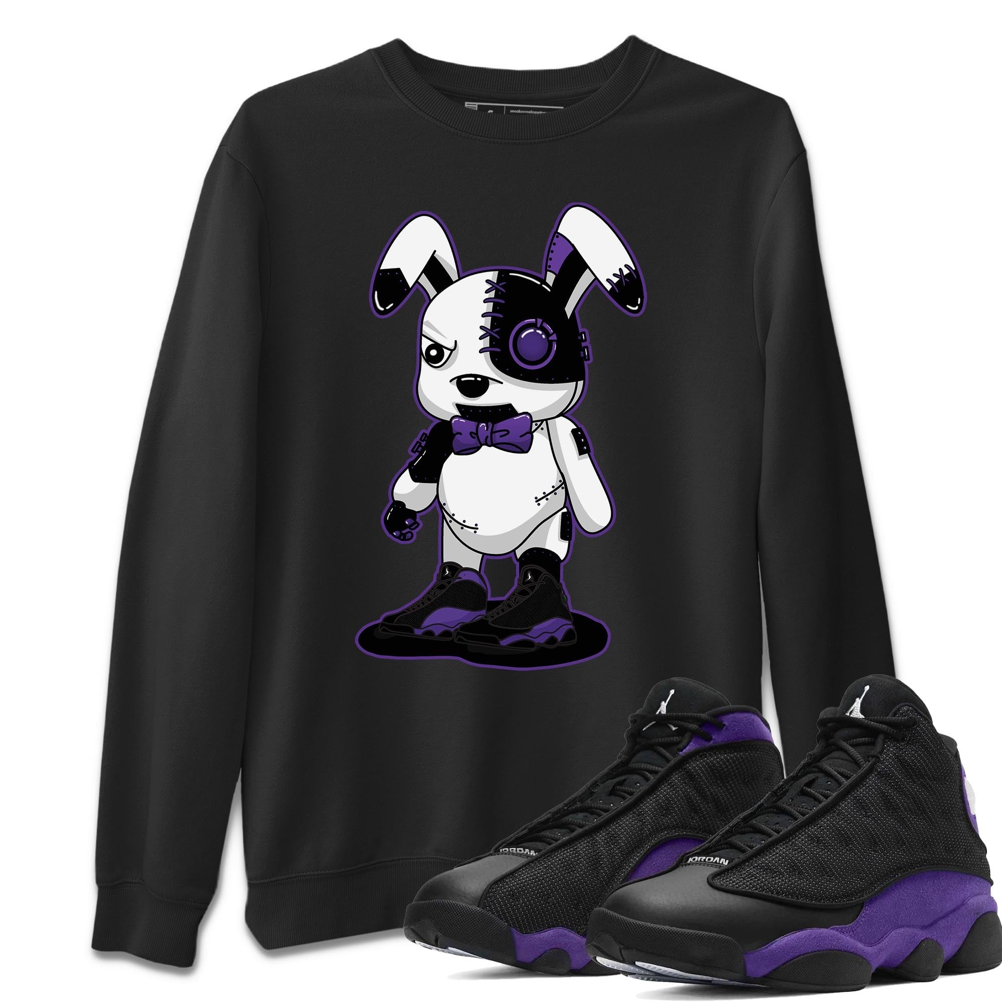 Cyborg Bunny Unisex Tops - Air Jordan 13 Court Purple