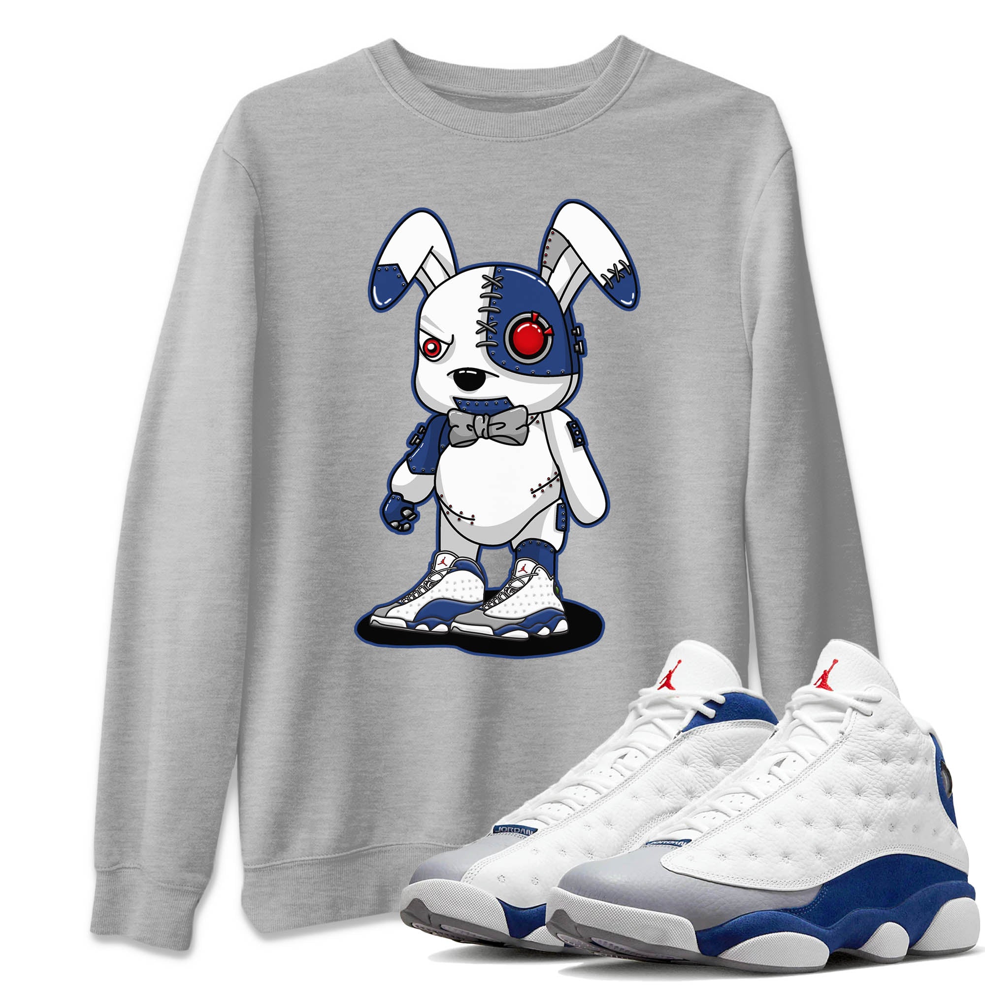 Cyborg Bunny Unisex Tops - Air Jordan 13 French Blue