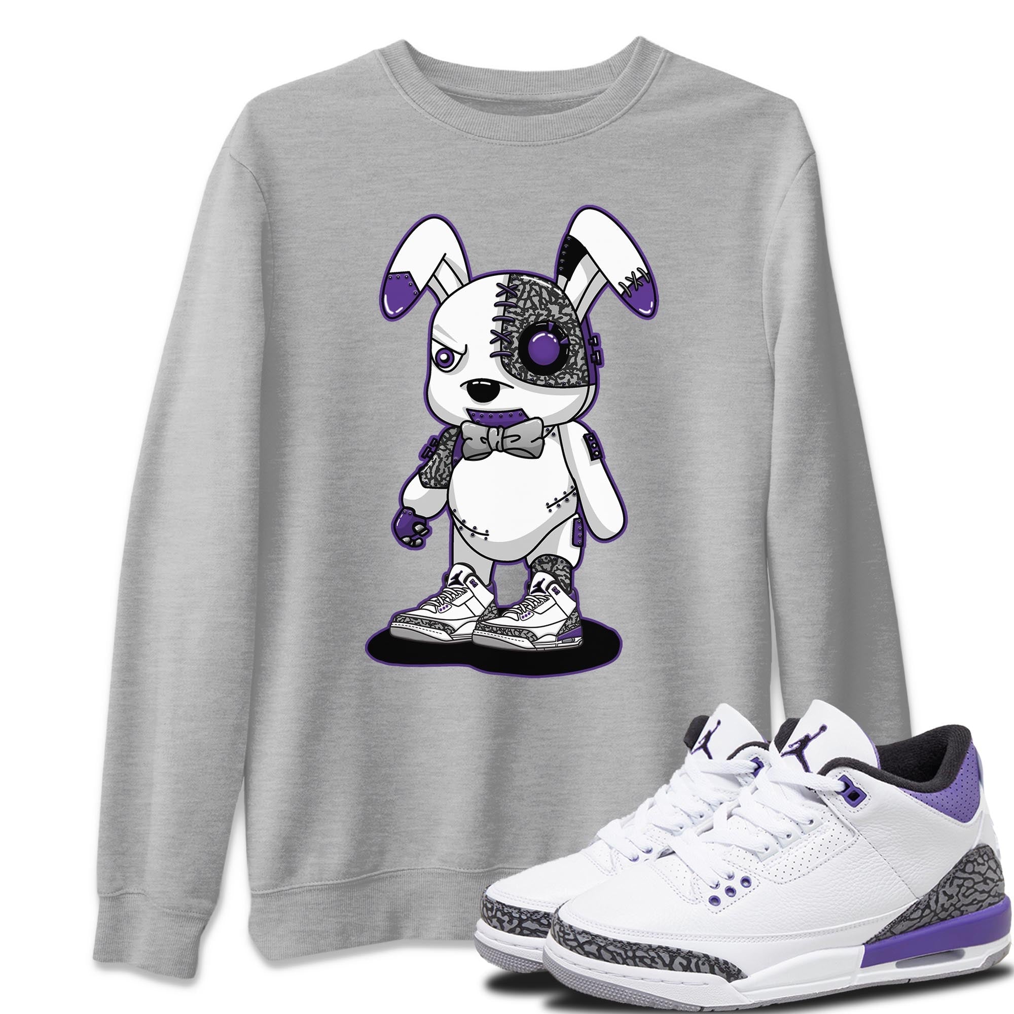 Cyborg Bunny Unisex Tops - Air Jordan 3 Dark Iris